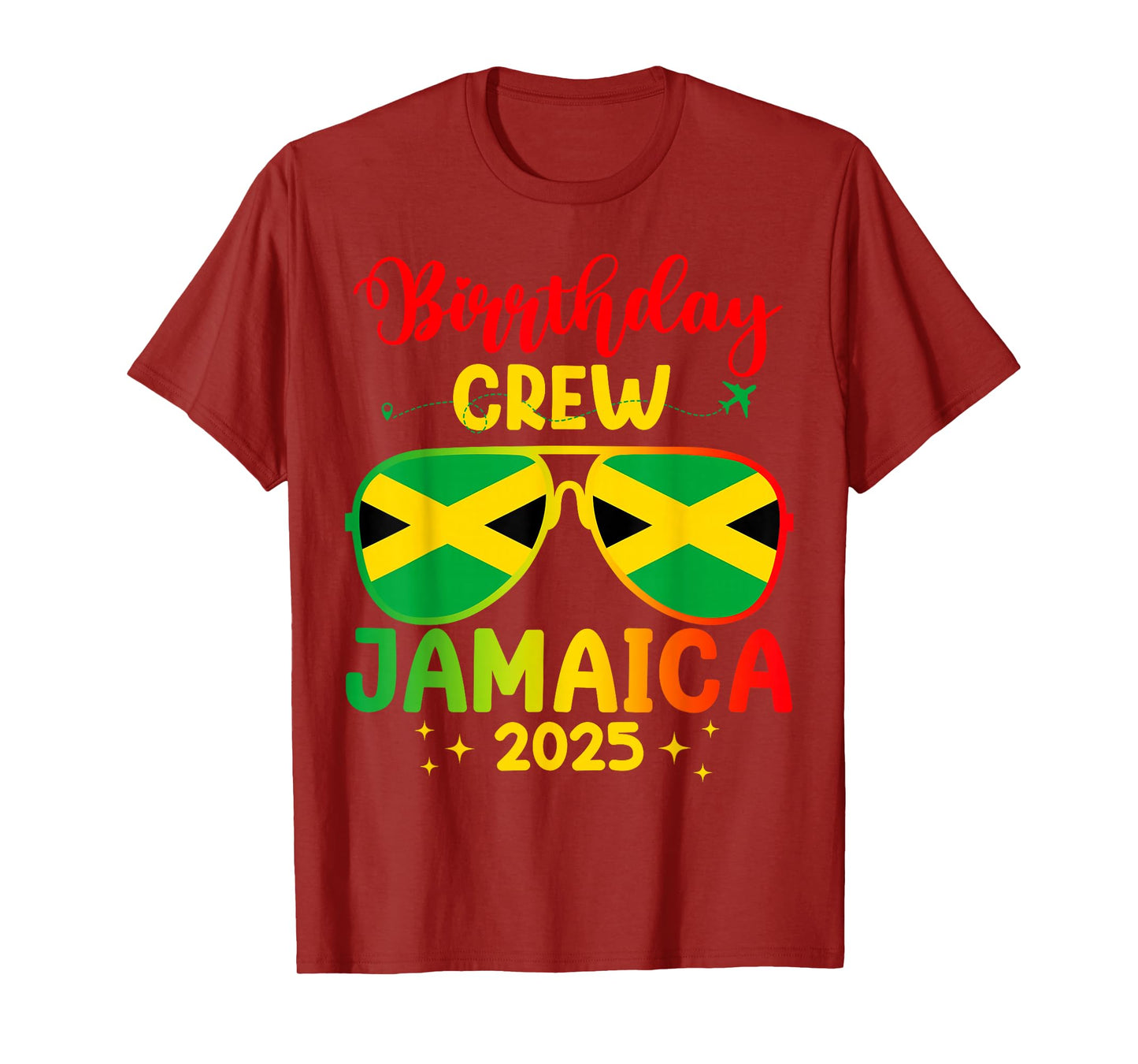 Birthday Crew Jamaica 2025 Family Reunion & Girls Trip T-Shirt