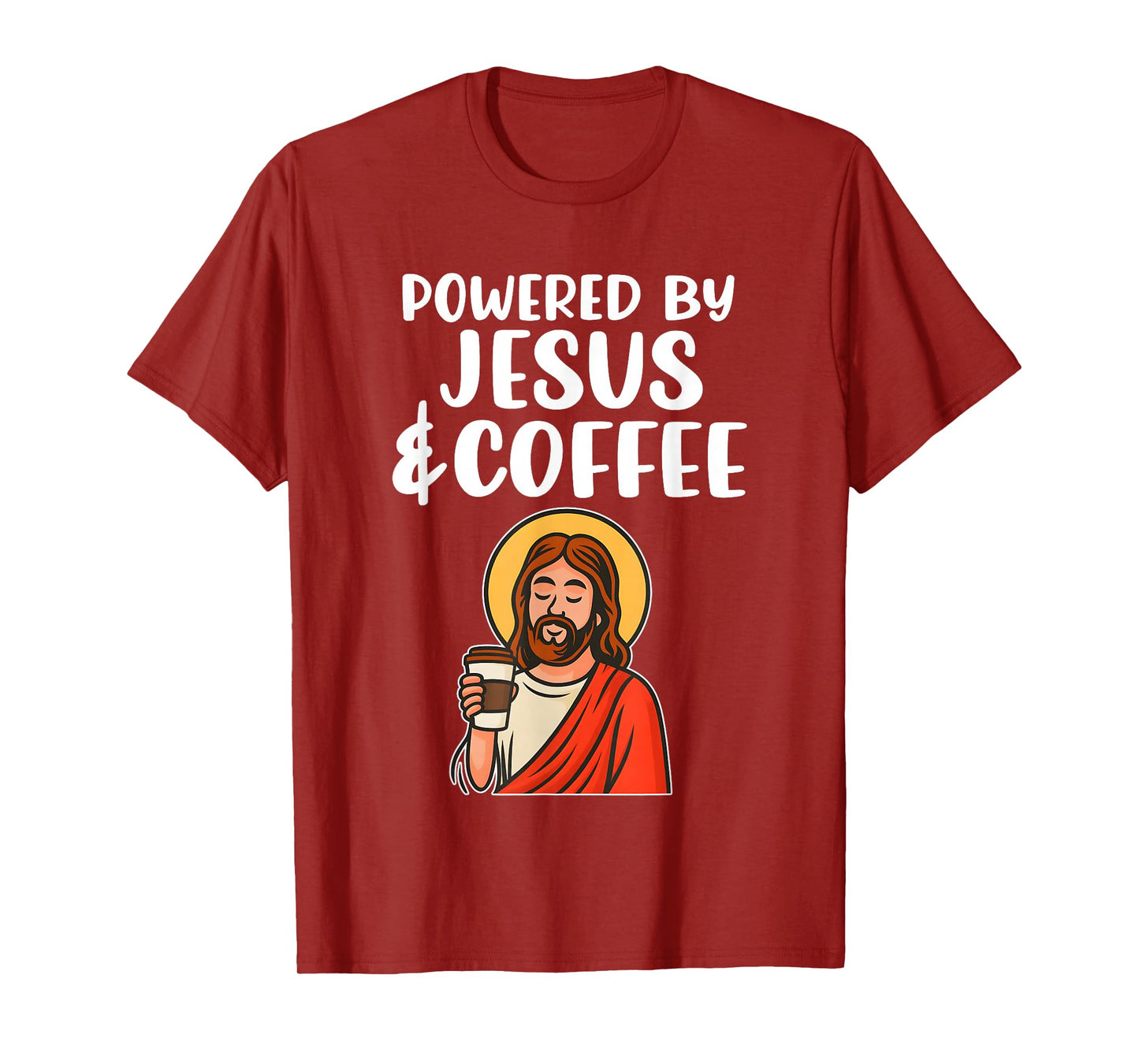 Powered by Jesus and Coffee T-Shirt