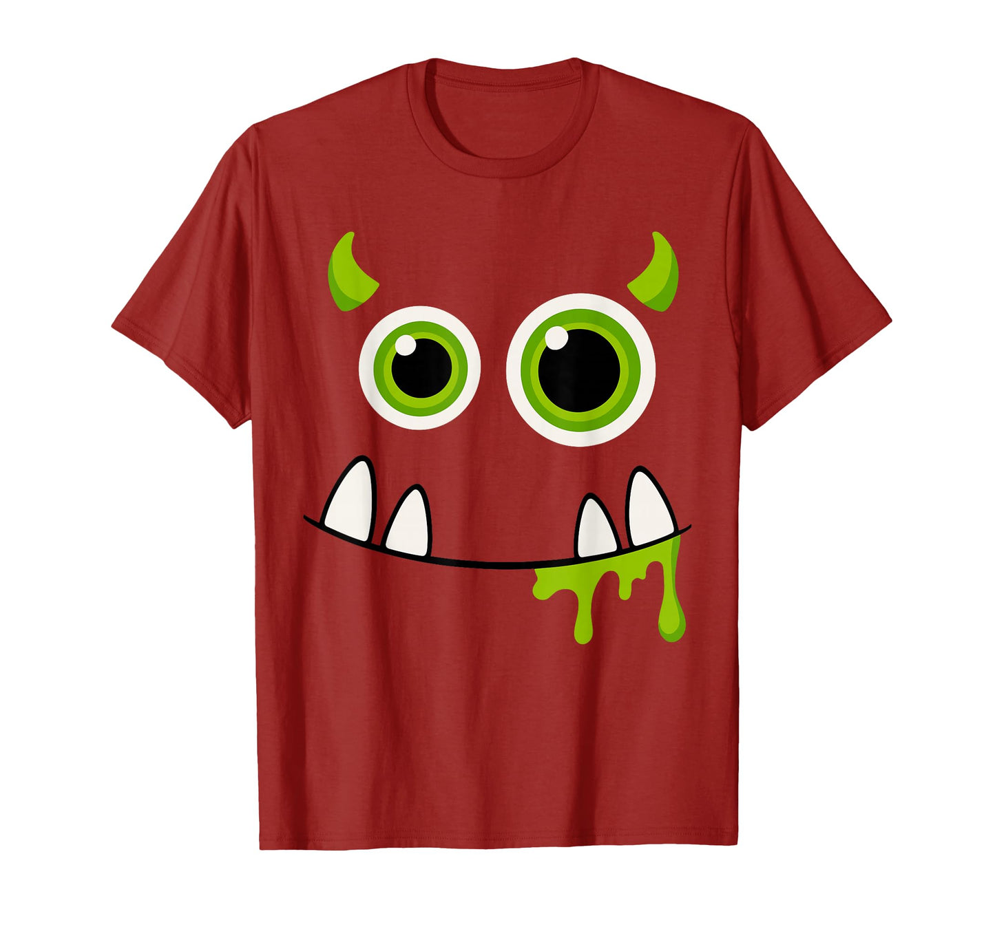 Monster Costume for Boys, Funny Eyes Teeth Halloween Cartoon T-Shirt
