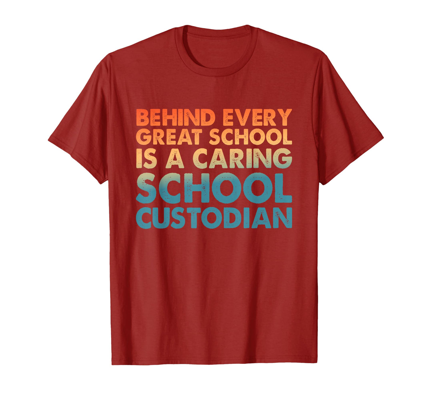 School Custodian Design for Men Women Custodian Appreciation T-Shirt