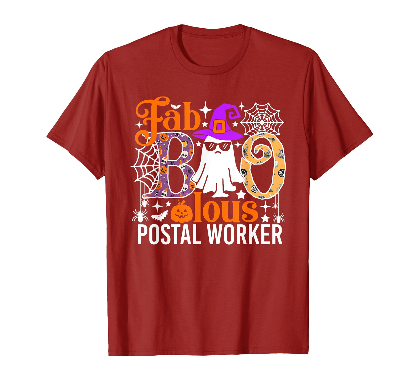 Fab Boo Lous Postal Worker Funny Halloween Costume T-Shirt