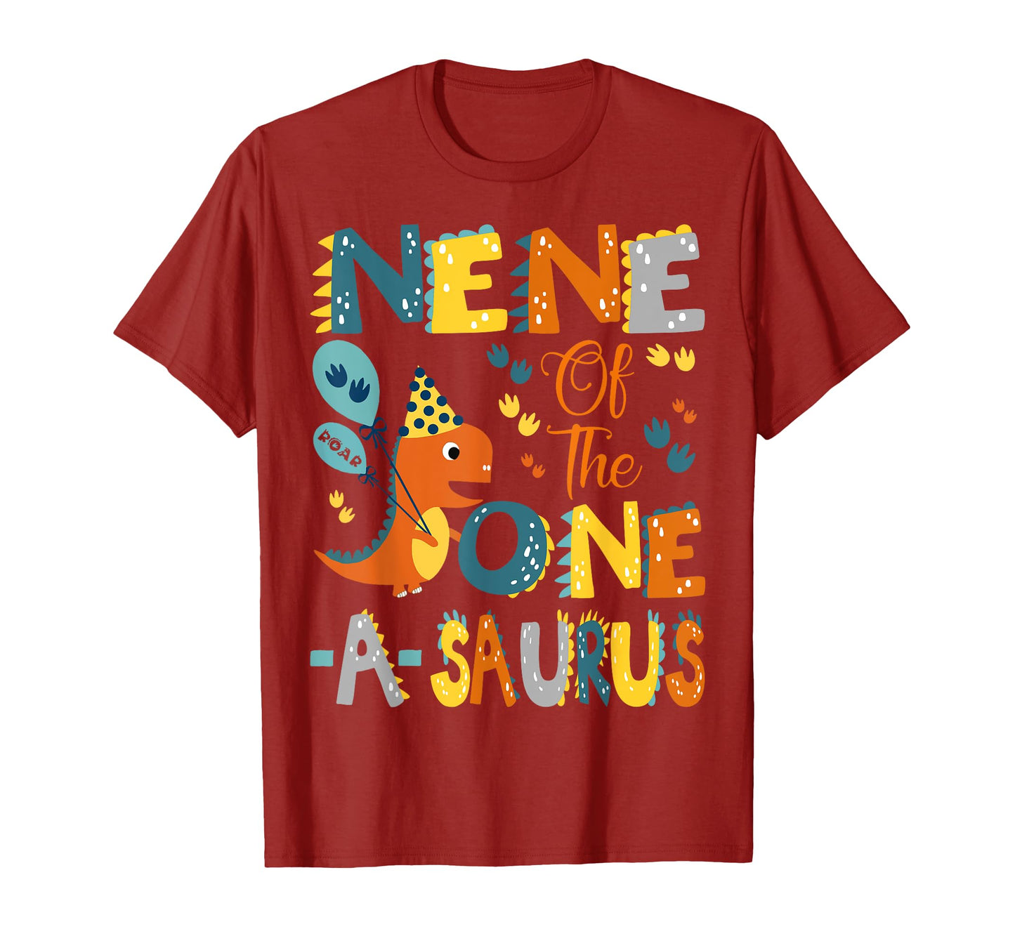 Nene Of The One-A-Saurus 1St Birthday Dinosaur Party T-Shirt