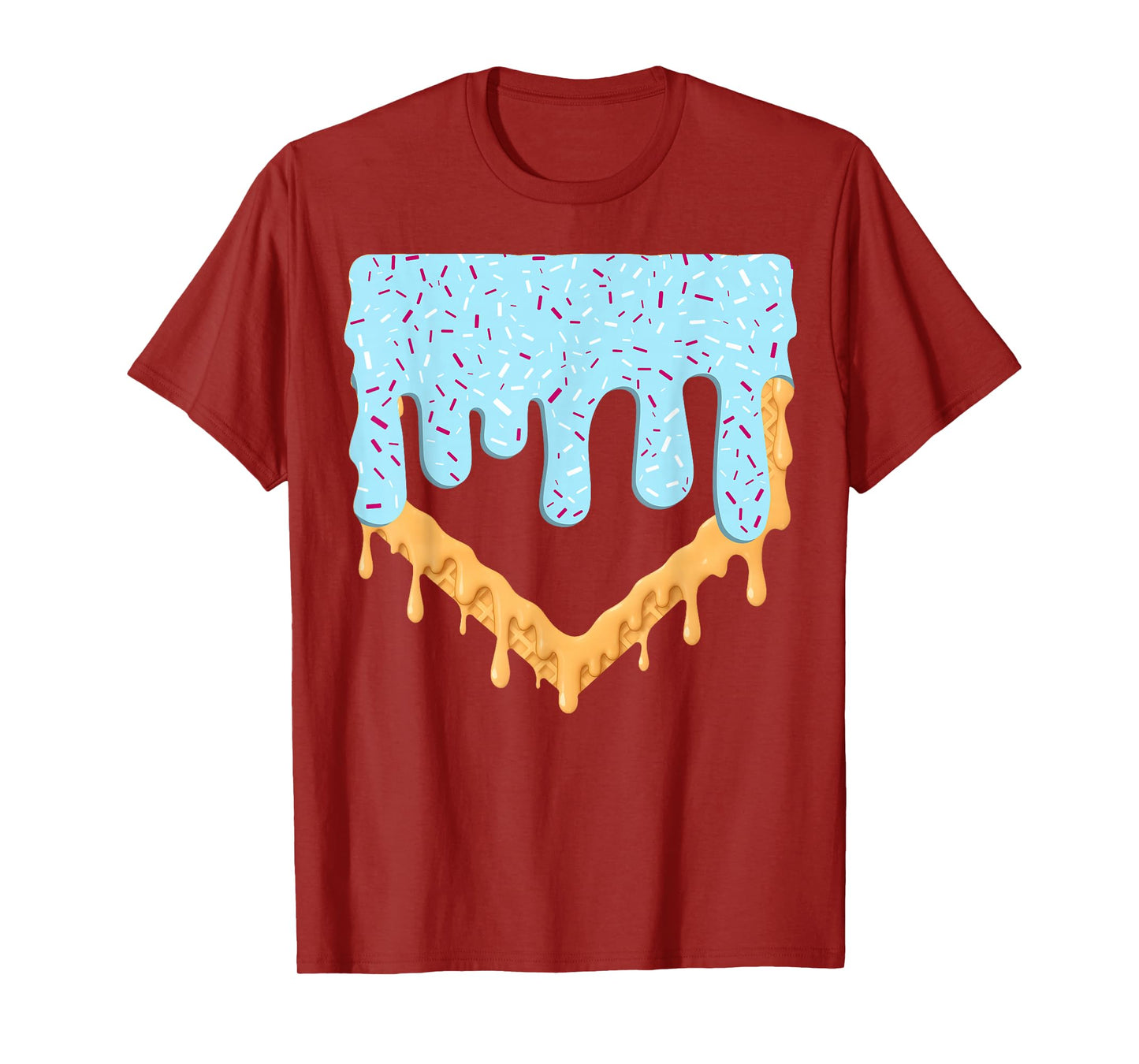 Baseball Drip Boys Ice Cream Drip Youth Baseball Birthday T-Shirt
