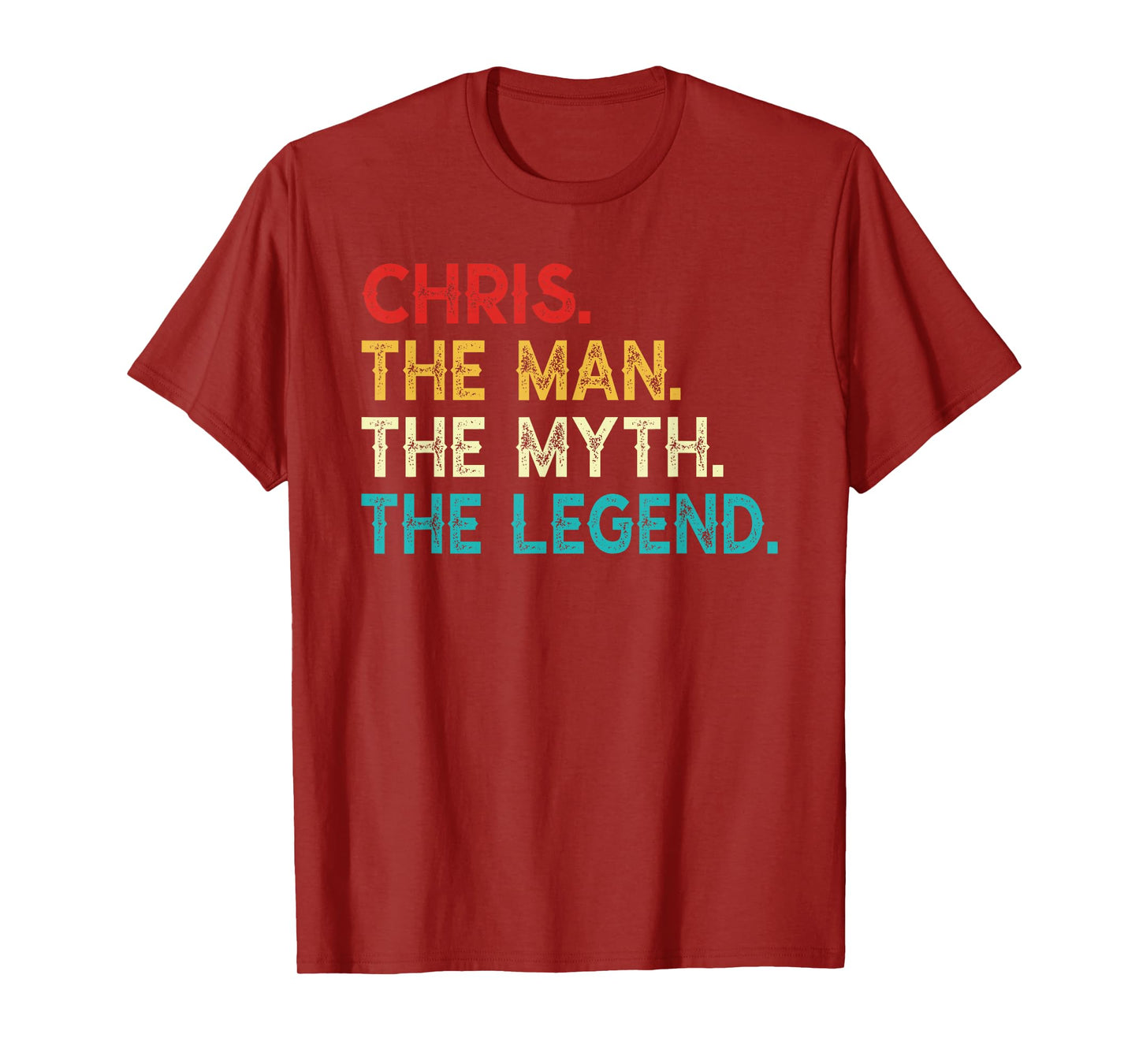 CHRIS The Man The Myth The Legend Funny Vintage CHRIS T-Shirt