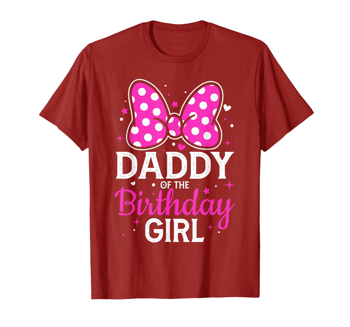 Mommy of The Birthday Girl Cute Pink Bow Family Matching T-Shirt