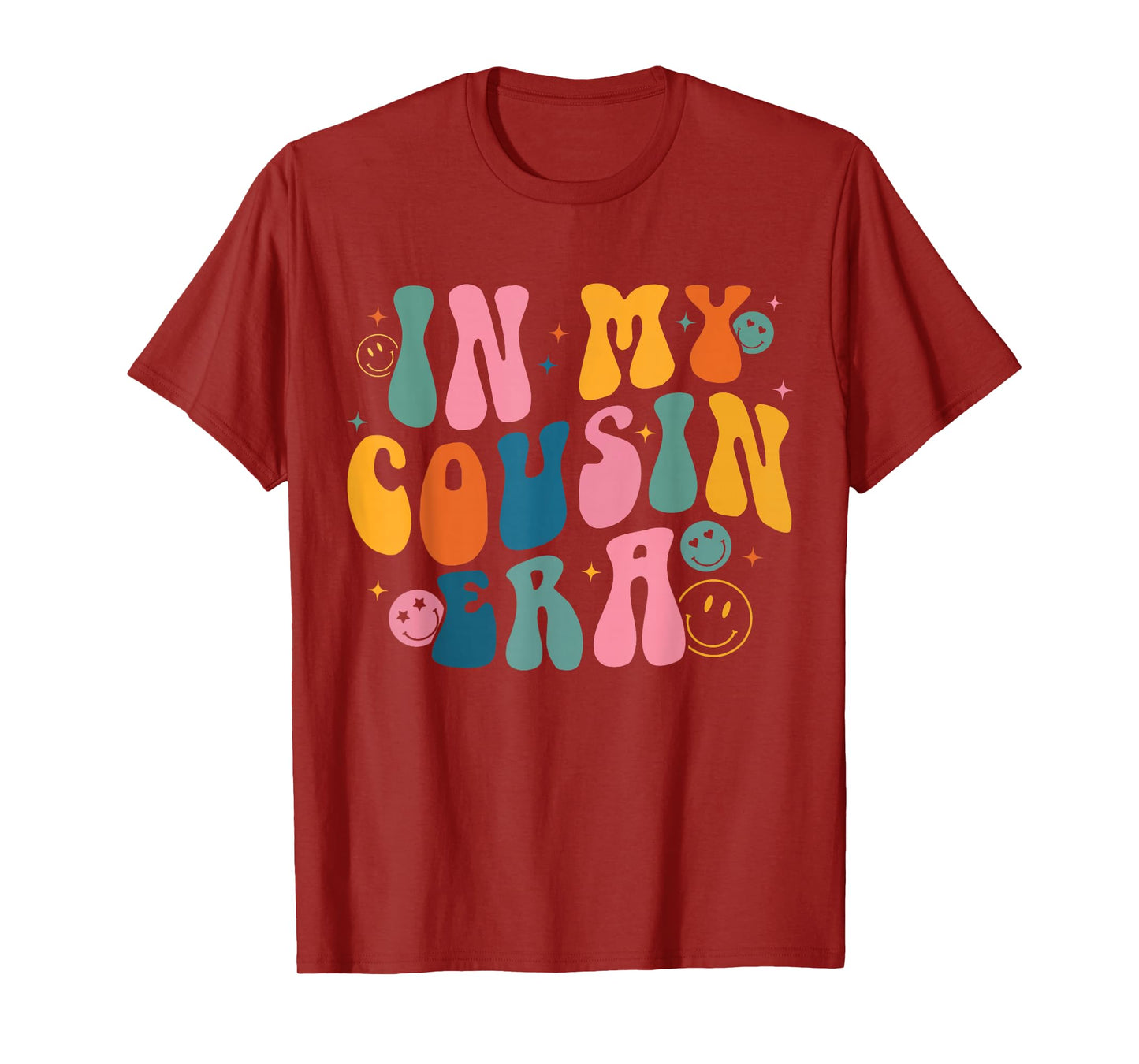 Retro Groovy In My Cousin Era, Funny Cool Cousin Toddler Kid T-Shirt