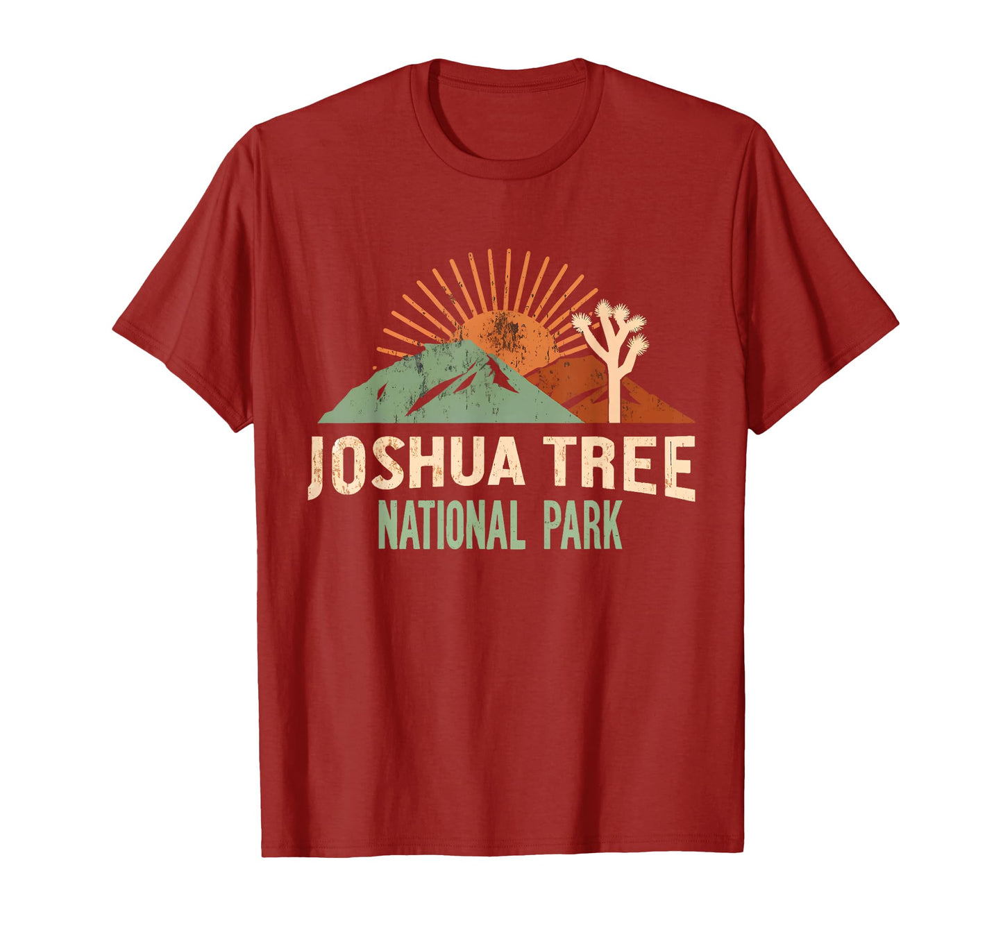Joshua Tree National Park Vintage Hiking Camping Outdoors T-Shirt