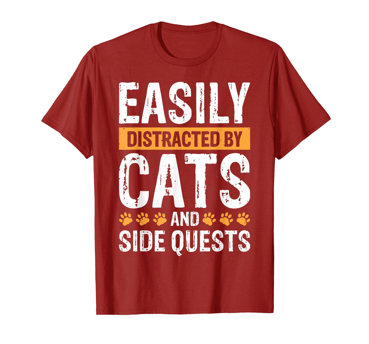 Easily Distracted By Cats And Side Quests T-Shirt