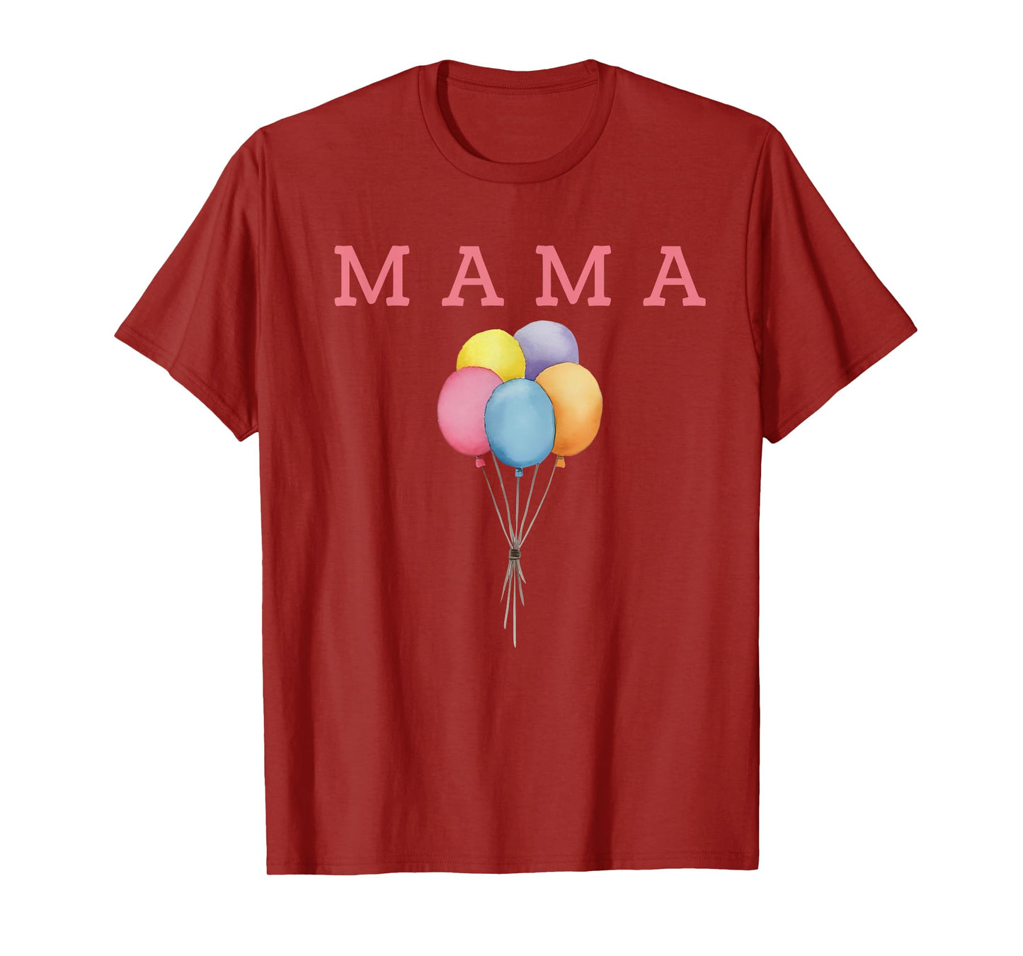 Mama of The Rainbow Balloon Birthday Boy Girl Family T-Shirt