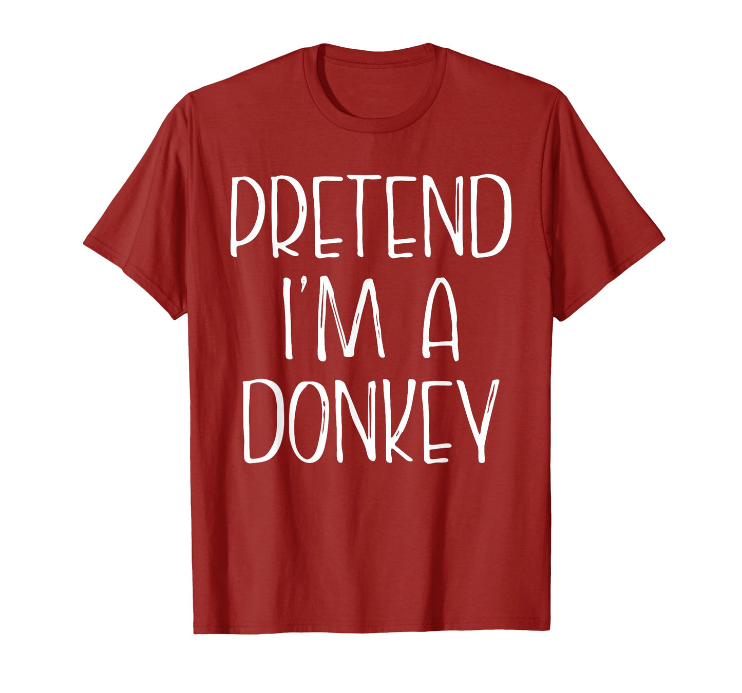 Pretend I'm A Donkey Halloween Costume Group Couple Matching T-Shirt
