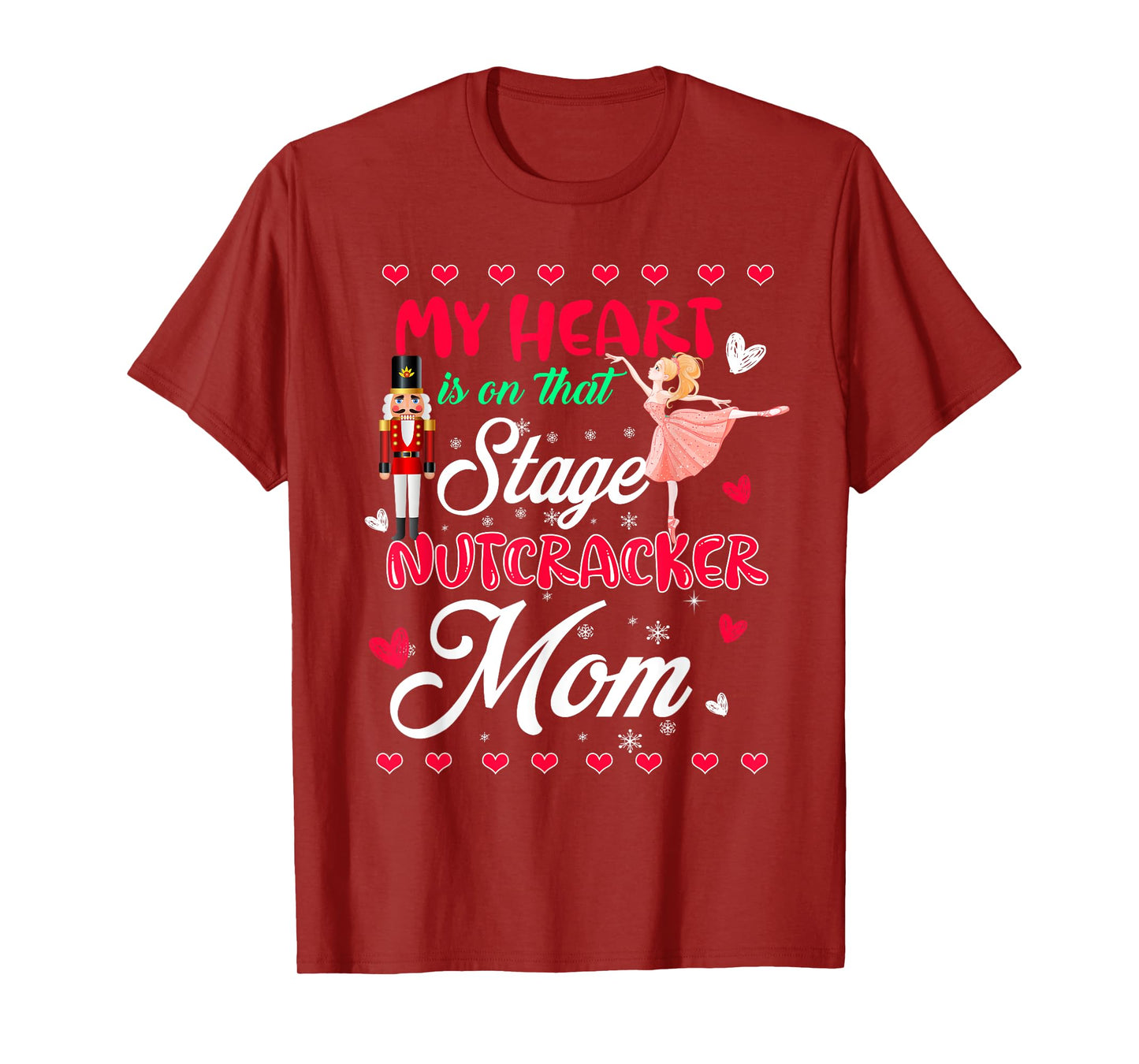 Nutcracker Mom Shirt Love Ballet Dance Mom Christmas Gifts T-Shirt