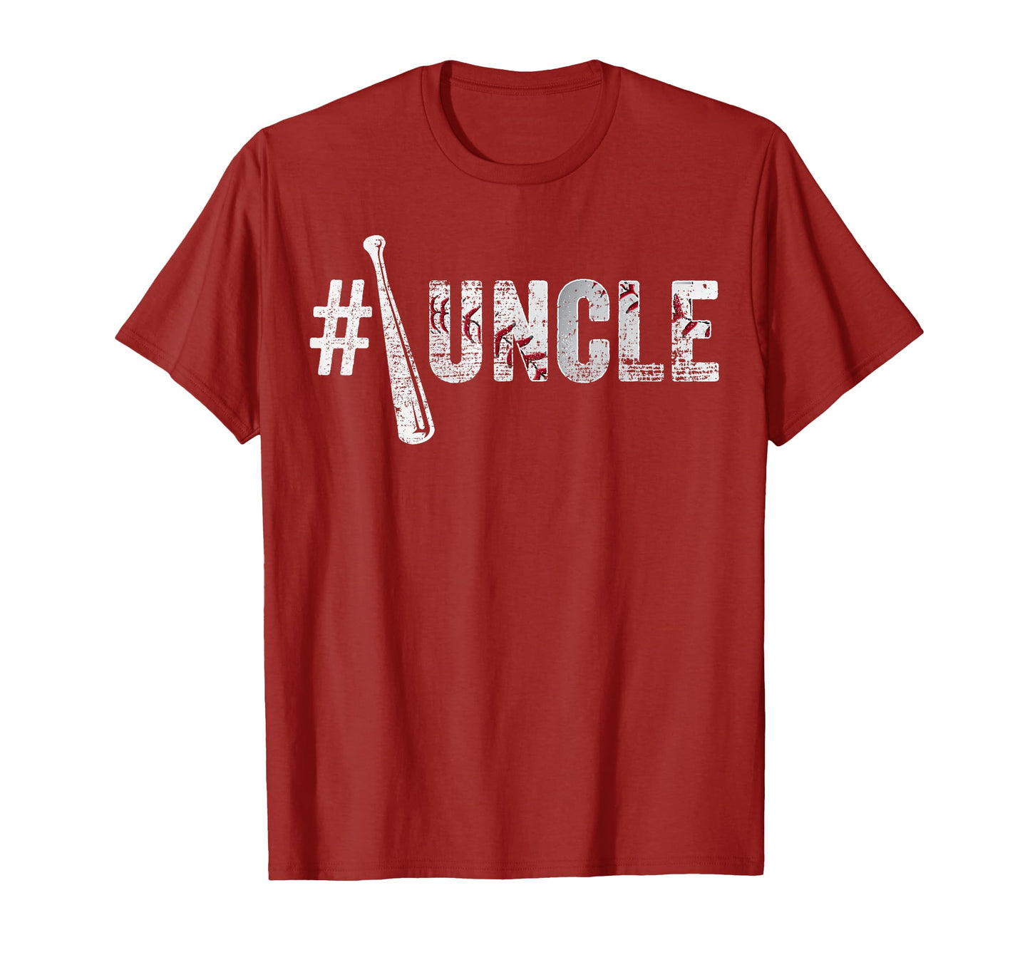 Number One Baseball Uncle Fathers Day Funny Baseball Uncle T-Shirt