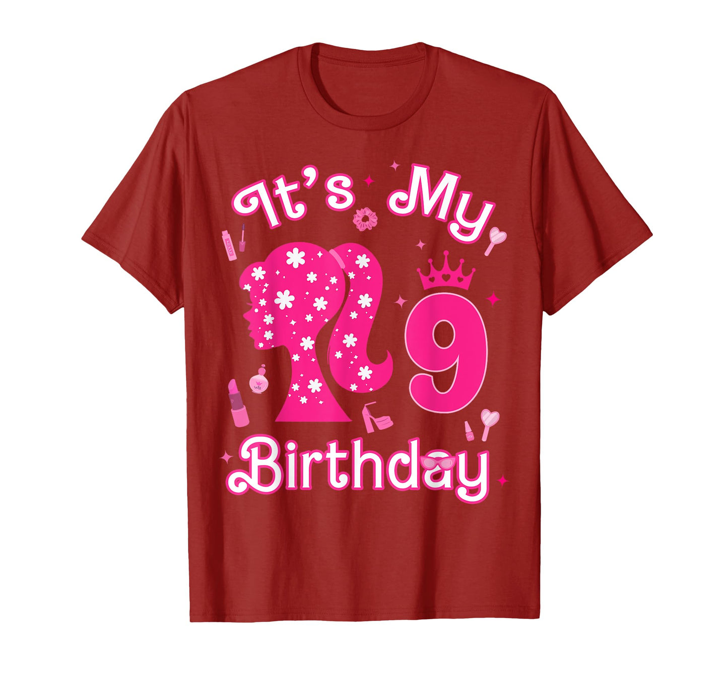 Kids 9Th Birthday Girl Doll 9 Years Old Birthday Girl Party T-Shirt