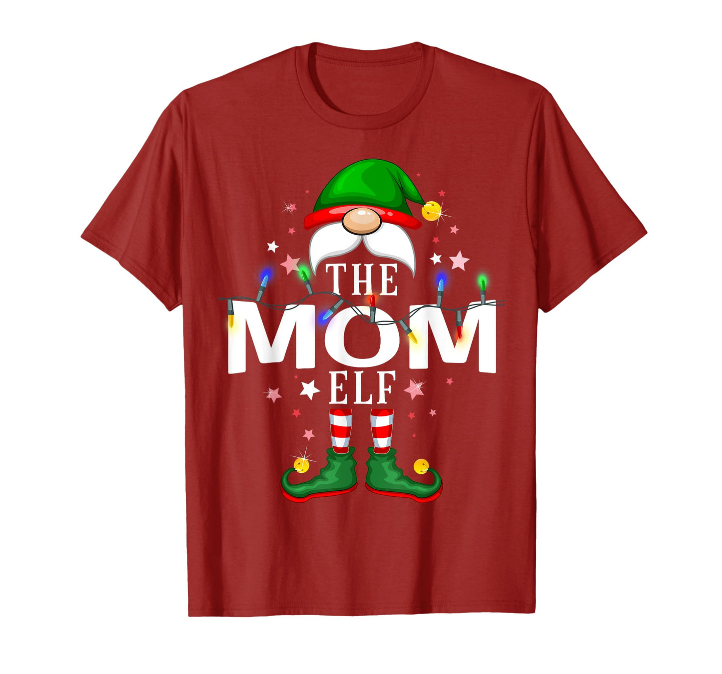 The Mom Elf Christmas Family Pajama Party T-Shirt