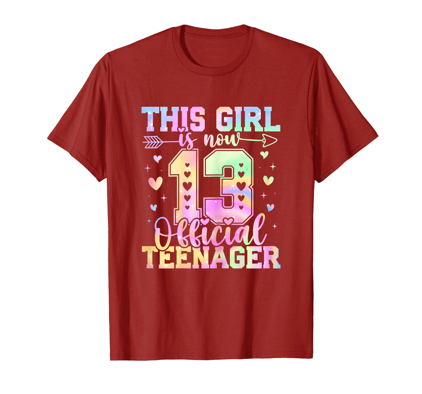 This Girl Is Now 13 Official Teenager 13th Birthday T-Shirt