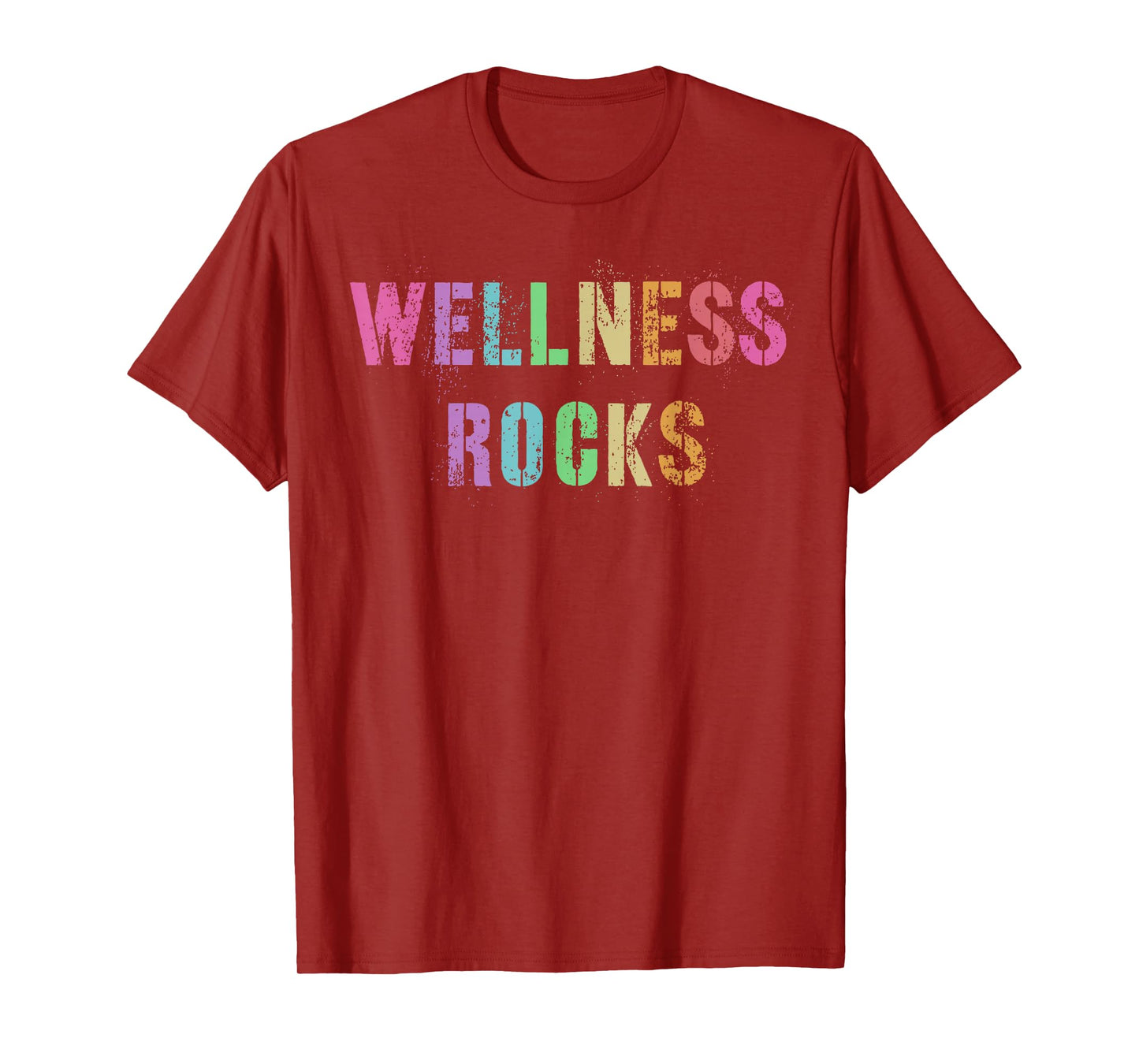 WELLNESS ROCKS Fitness Crew Health Trainer Yoga Nurse Squad T-Shirt