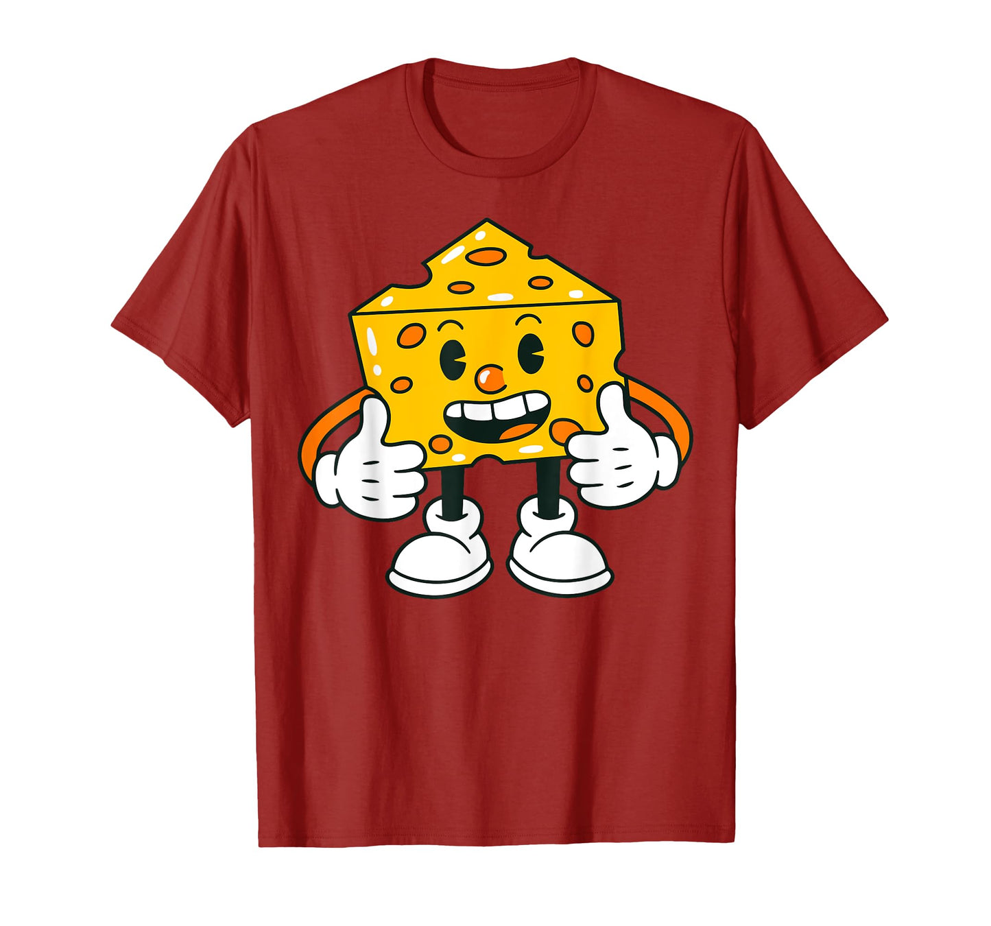 Funny Cartoon Cheese for Youth Toddler Kids Boys Girls T-Shirt