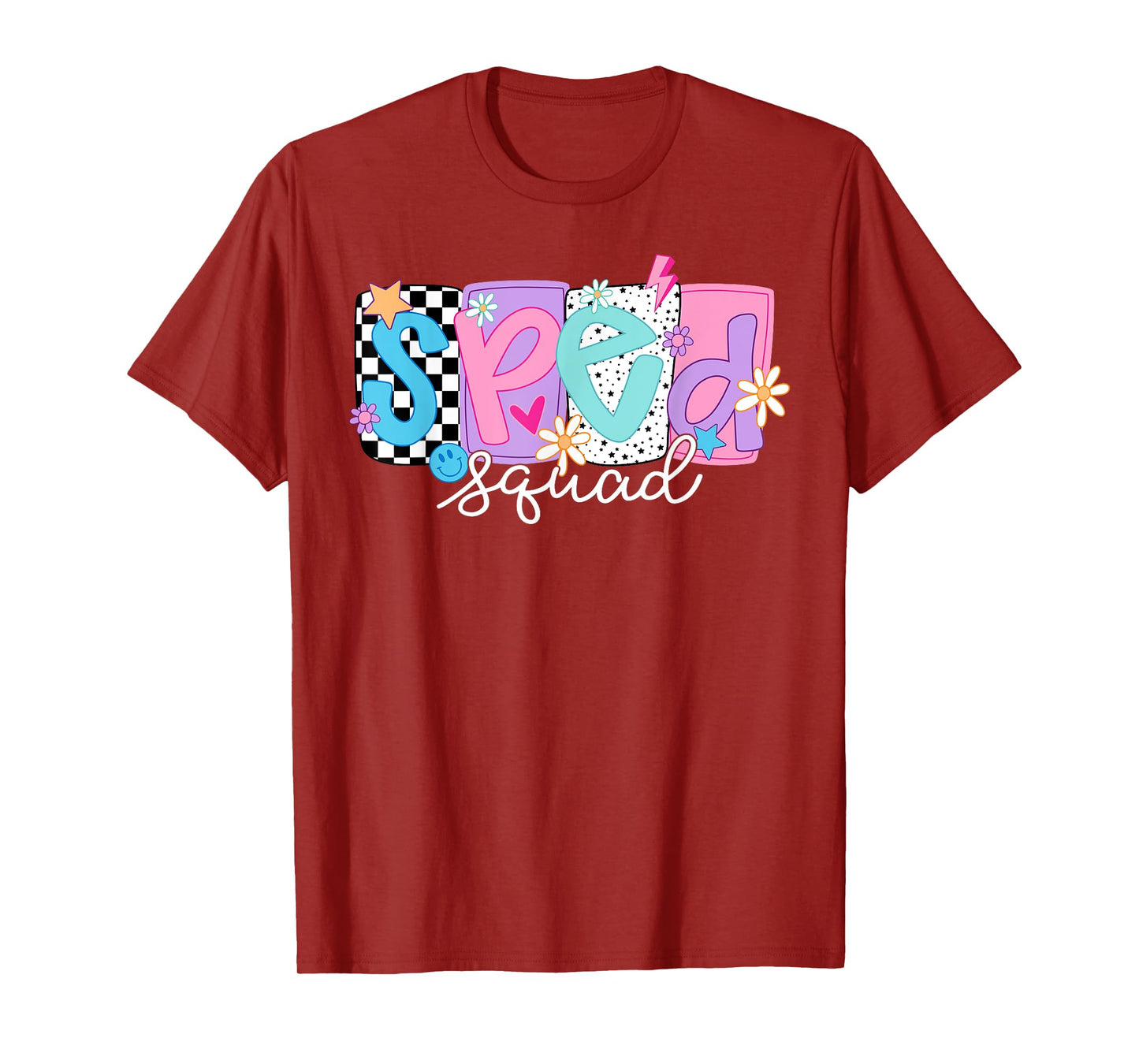 SPED Teacher Squad Floral Special Education Back to School T-Shirt