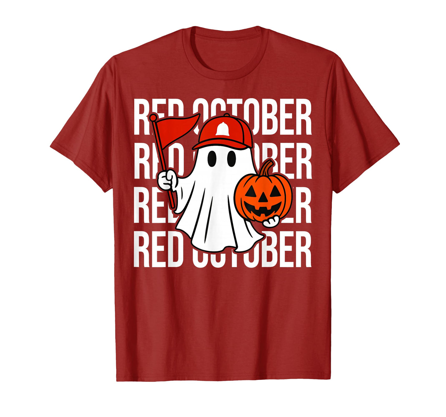 Retro Red October Name Personalized Gift for Men Women Kid T-Shirt