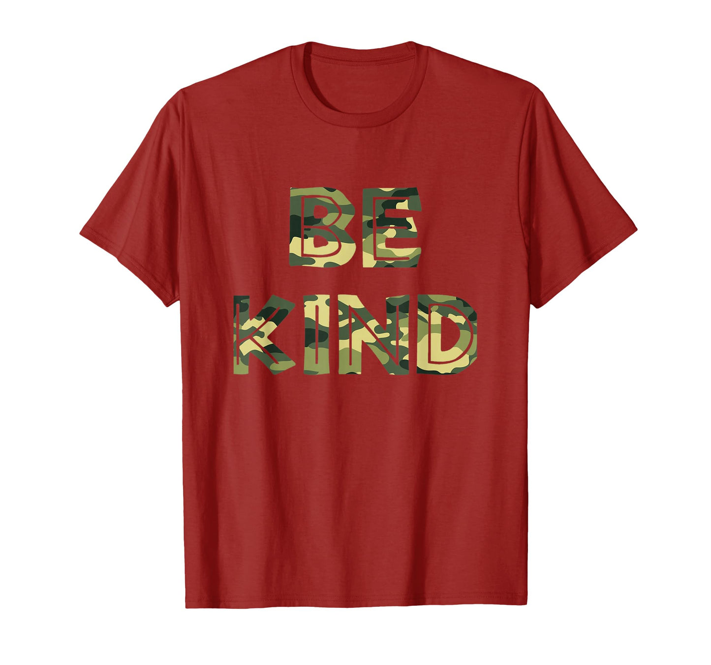 Be Kind Camo Military Anti-bullying T-Shirt