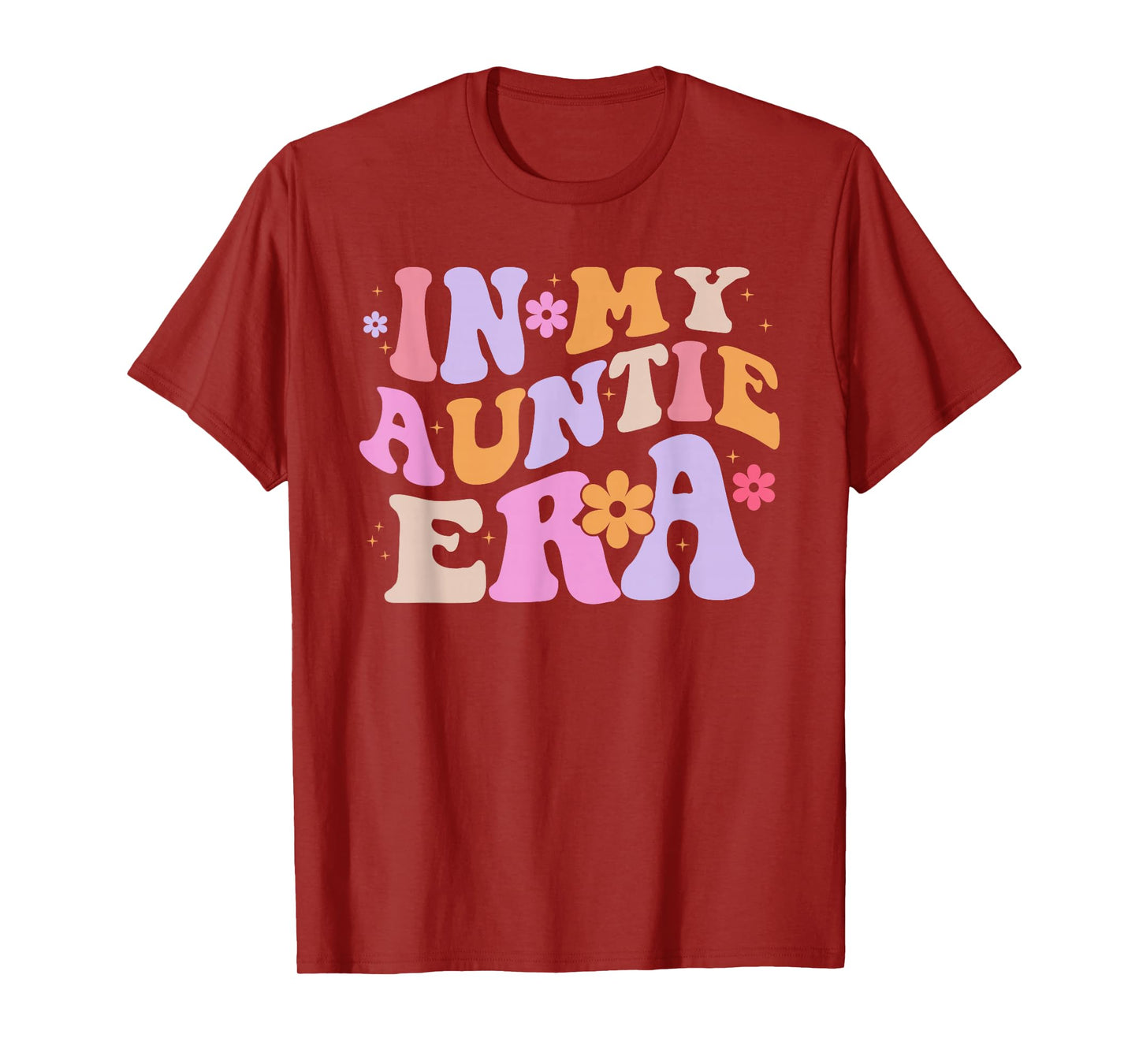 In My Auntie Era Retro Groovy for Cute Aunt Life Mothers Day T-Shirt