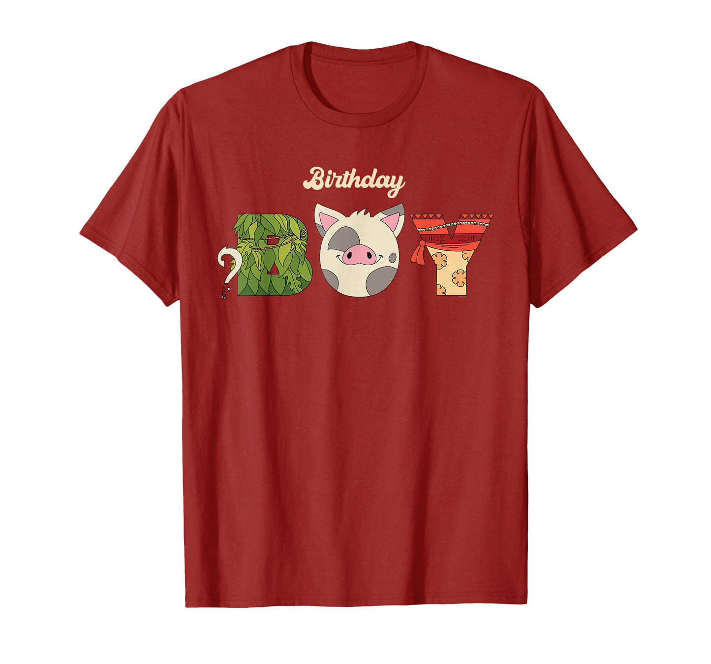 Disney Moana Letters "Birthday Boy" Birthday Party T-Shirt