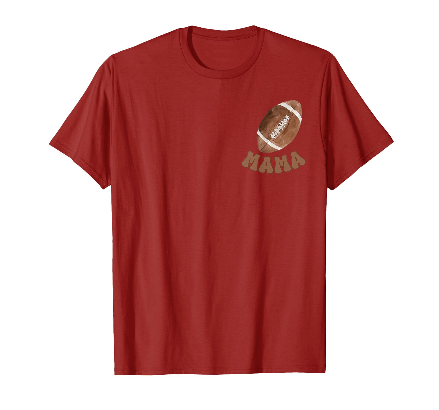 Mama of The 1 Year Old Football 1st Year Down Birthday Party T-Shirt