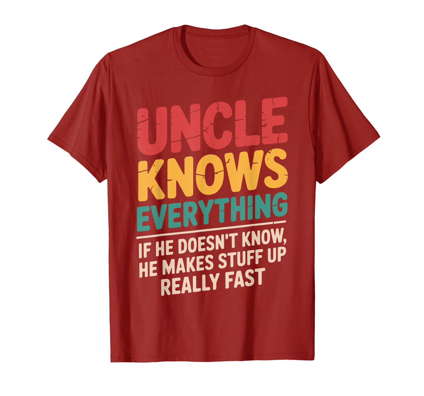 Cool Uncle Design For Uncle Men From Nephew Niece New Uncle T-Shirt