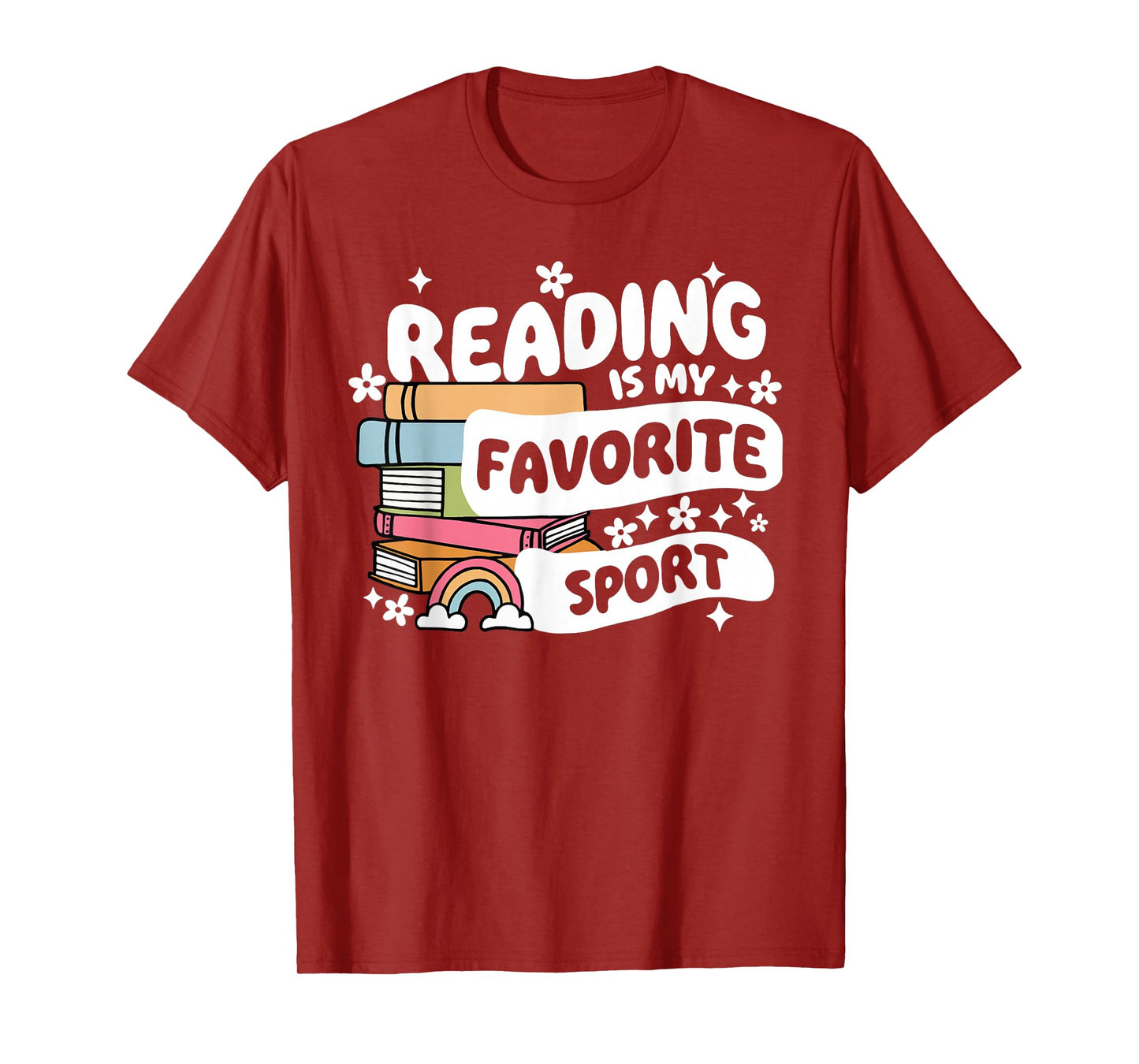 Funny Books Lover Reading is My Favorite Sport Bookworm Book T-Shirt
