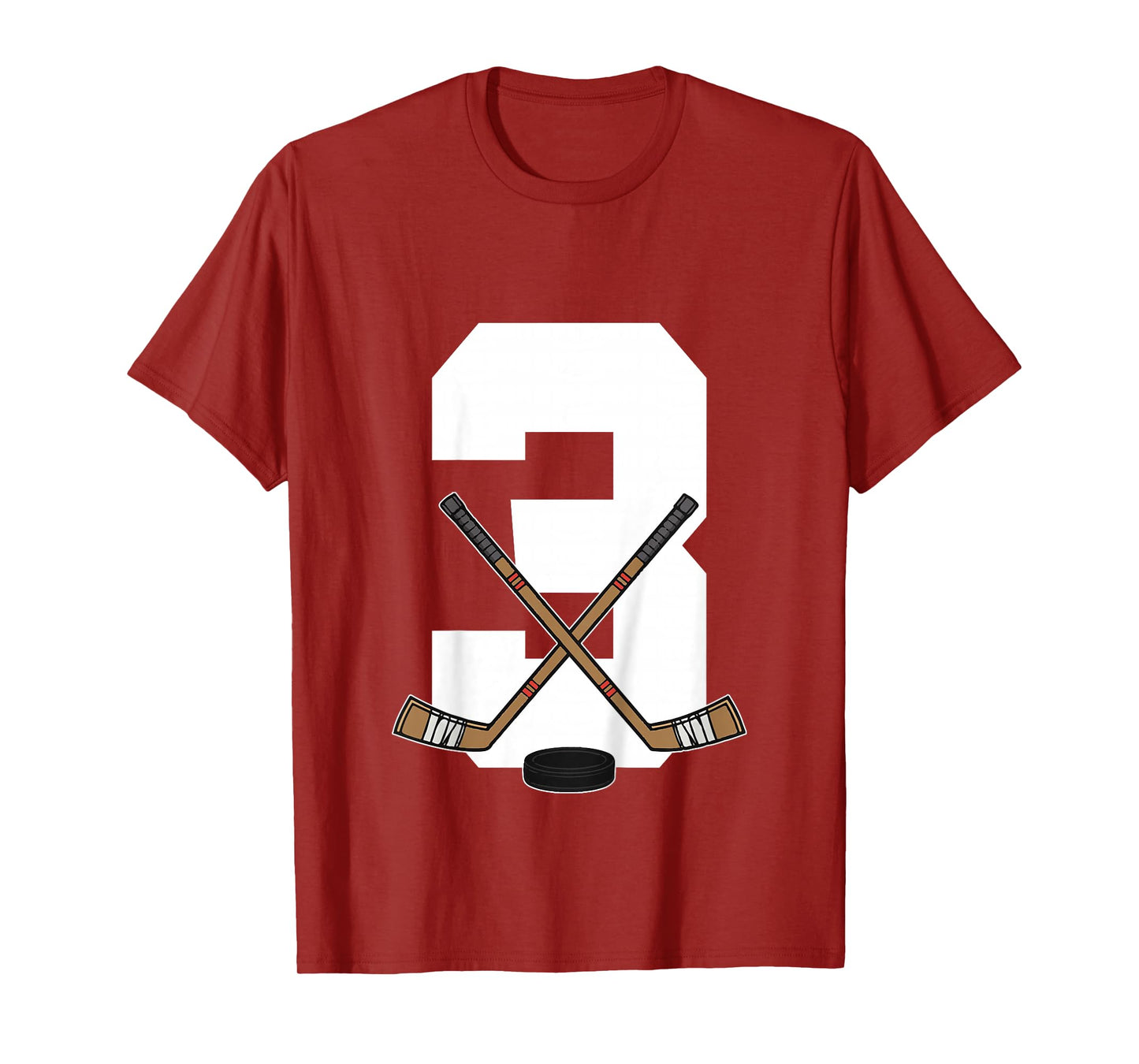 Kids Ice Hockey Kids Toddler Boys 3rd Birthday Ice Hockey T-Shirt
