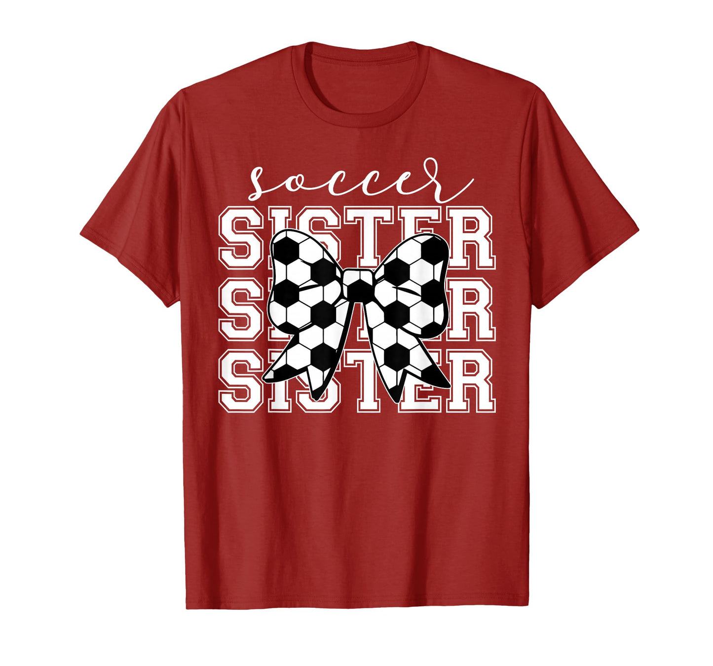Soccer Sister Vintage Sport Lover Sister Mothers Da T-Shirt