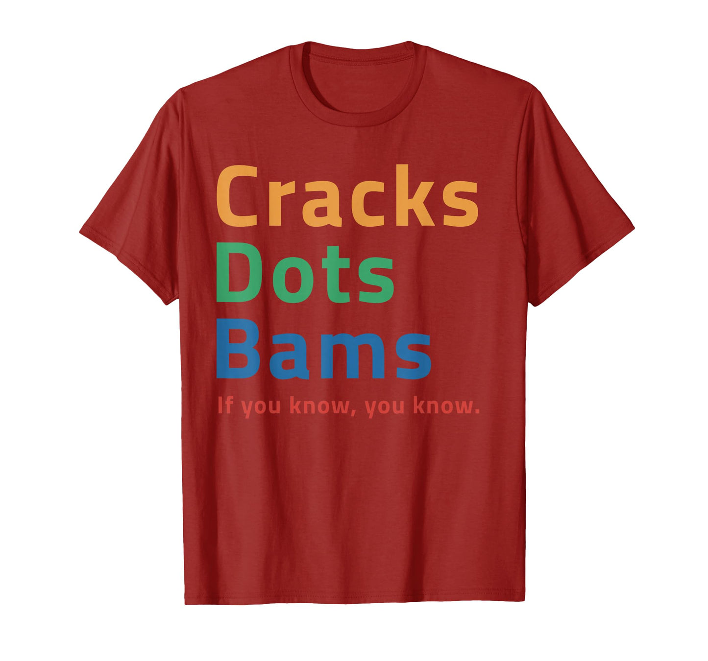 Cracks Dots Bams If You Know Mahjong T-Shirt