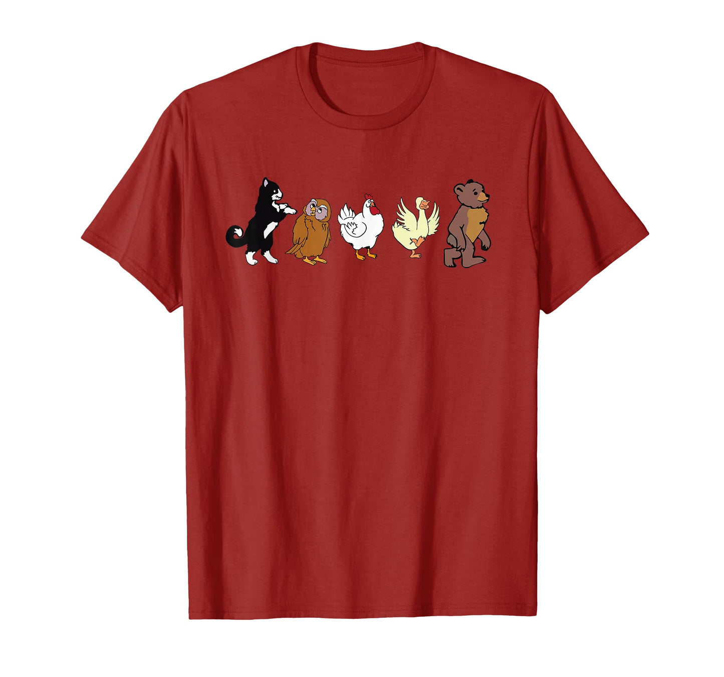 Little Bear Cartoon Animated TV Show Graphics Animal Friends T-Shirt