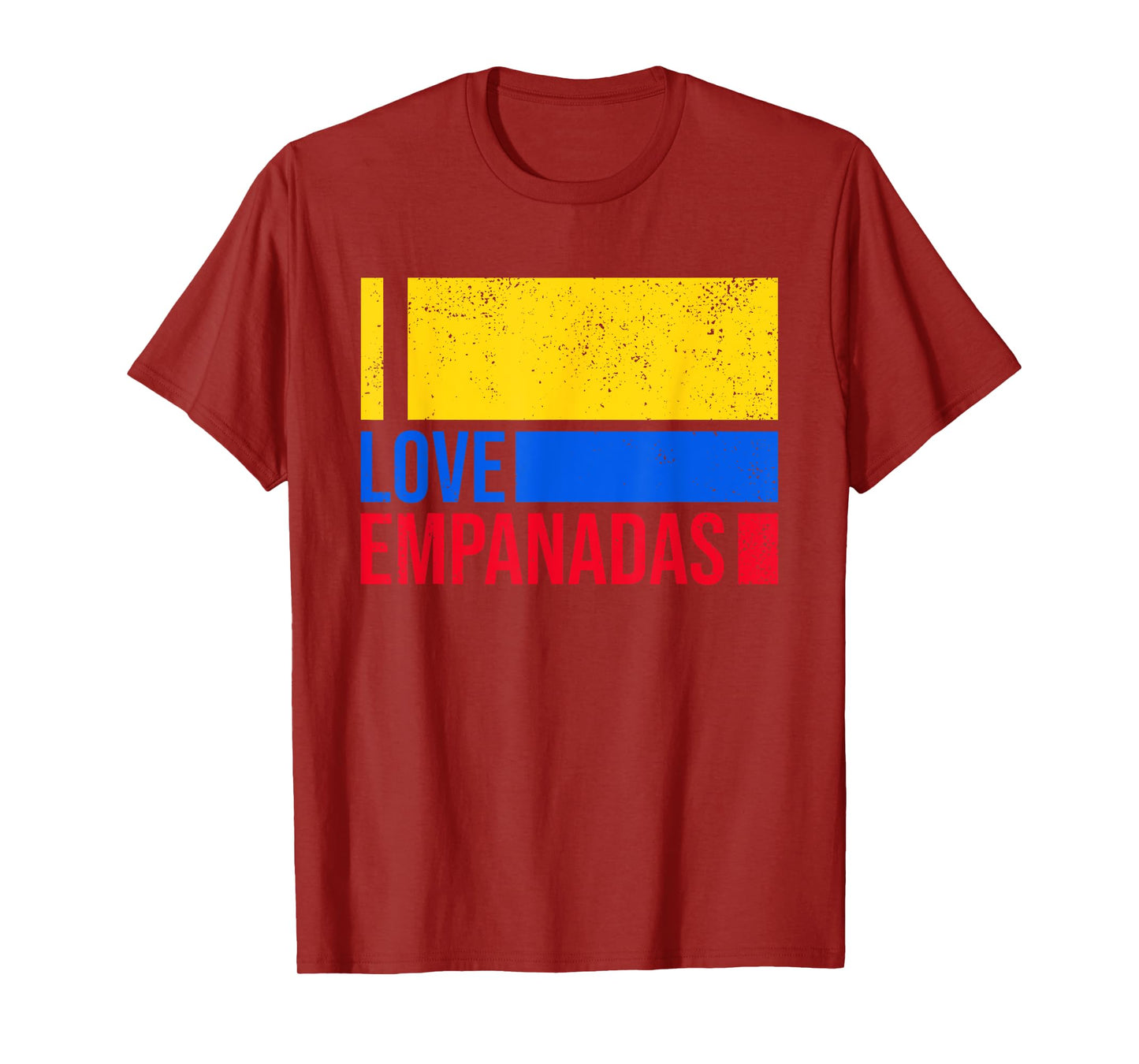 I Love Empanadas Colombia Flag Vintage Colombian Empanadas T-Shirt