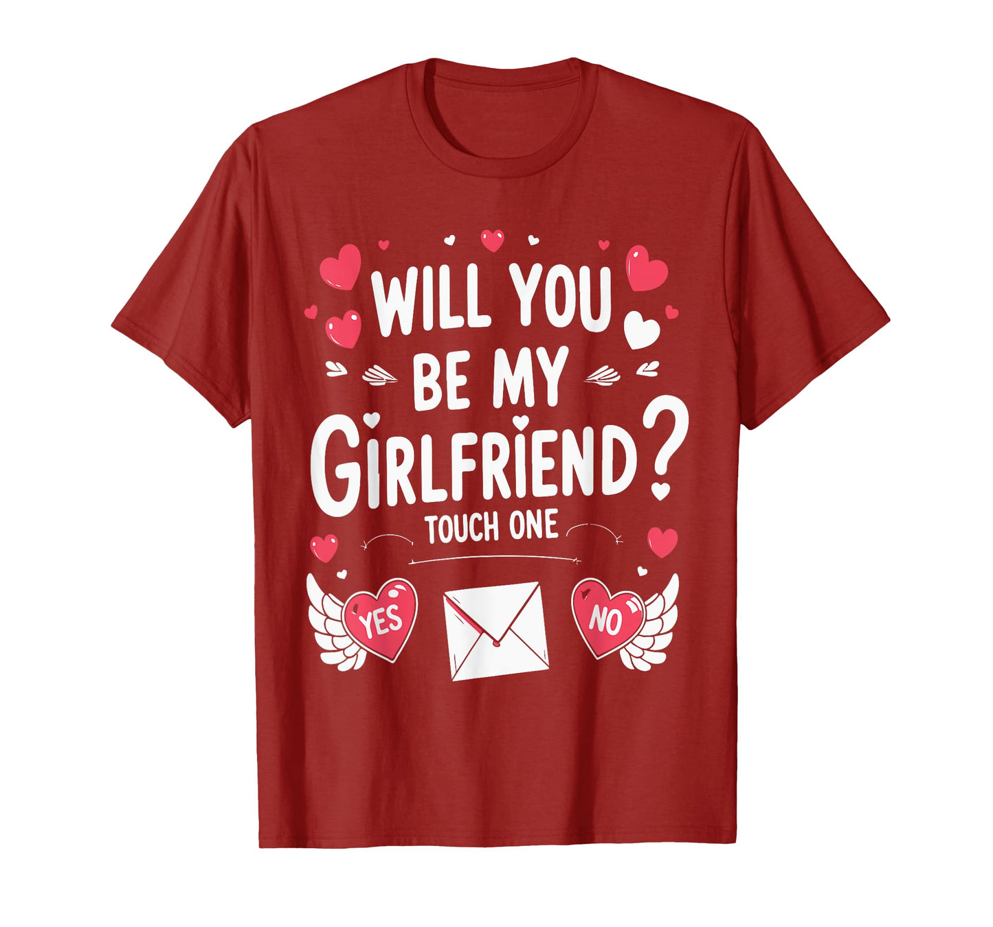 Boyfriend Ask her Will You Be My Girlfriend Valentine's Day T-Shirt