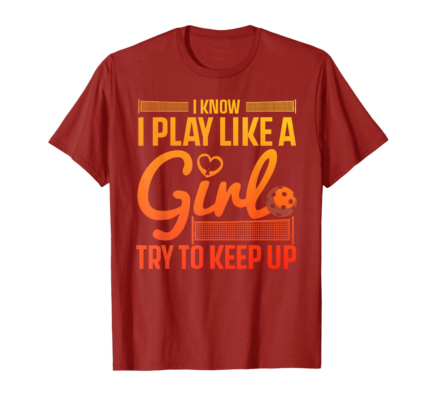 Unique Pickleball Design for Women Girls Pickle Ball Player T-Shirt