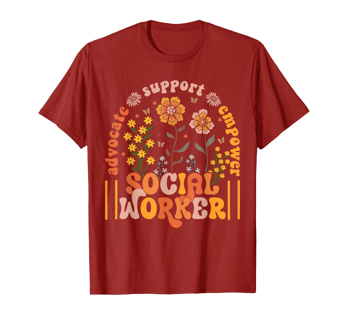 Social Worker Social Work Month Funny Work Love groovy T-Shirt