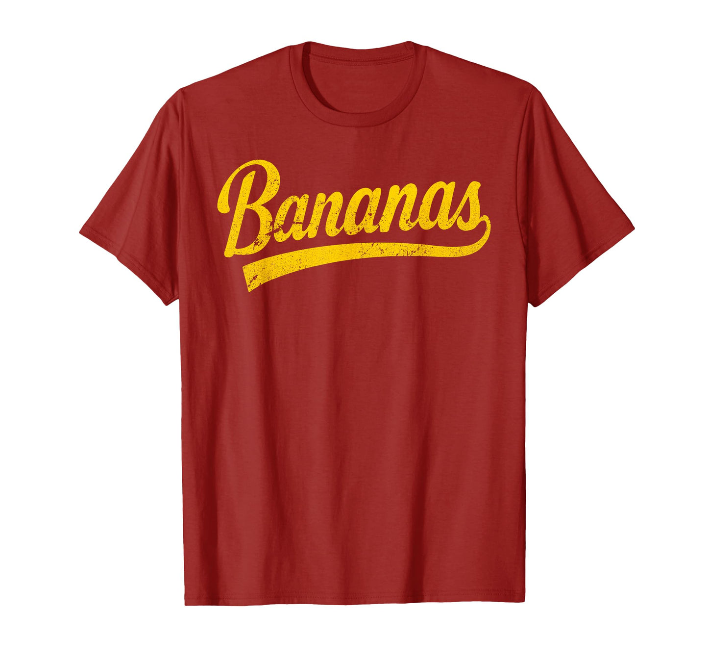 Bananas School Sports Fan Team Spirit Name Design T-Shirt