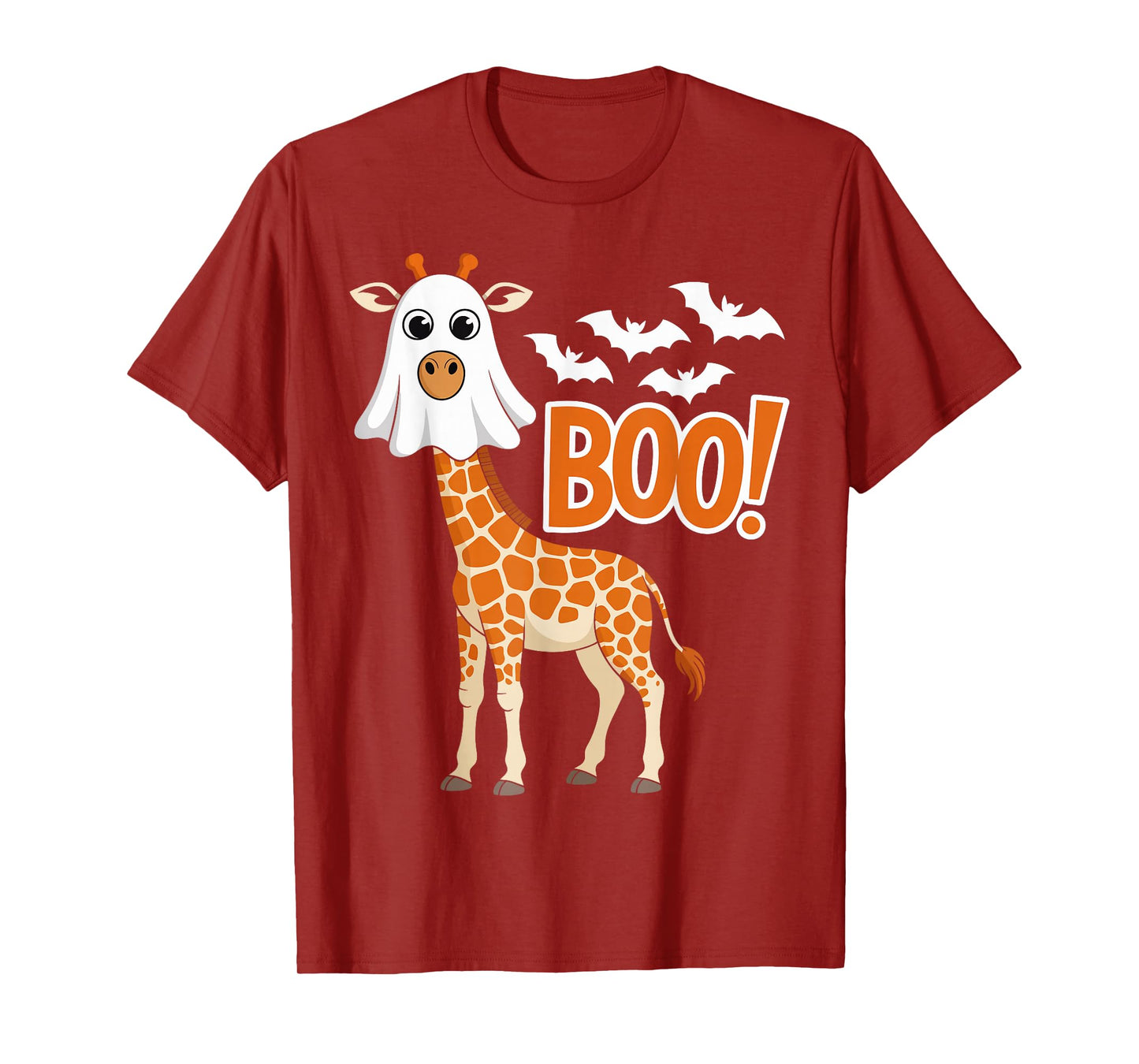 Boo Giraffe Costume Funny Animal Lovers Halloween T-Shirt