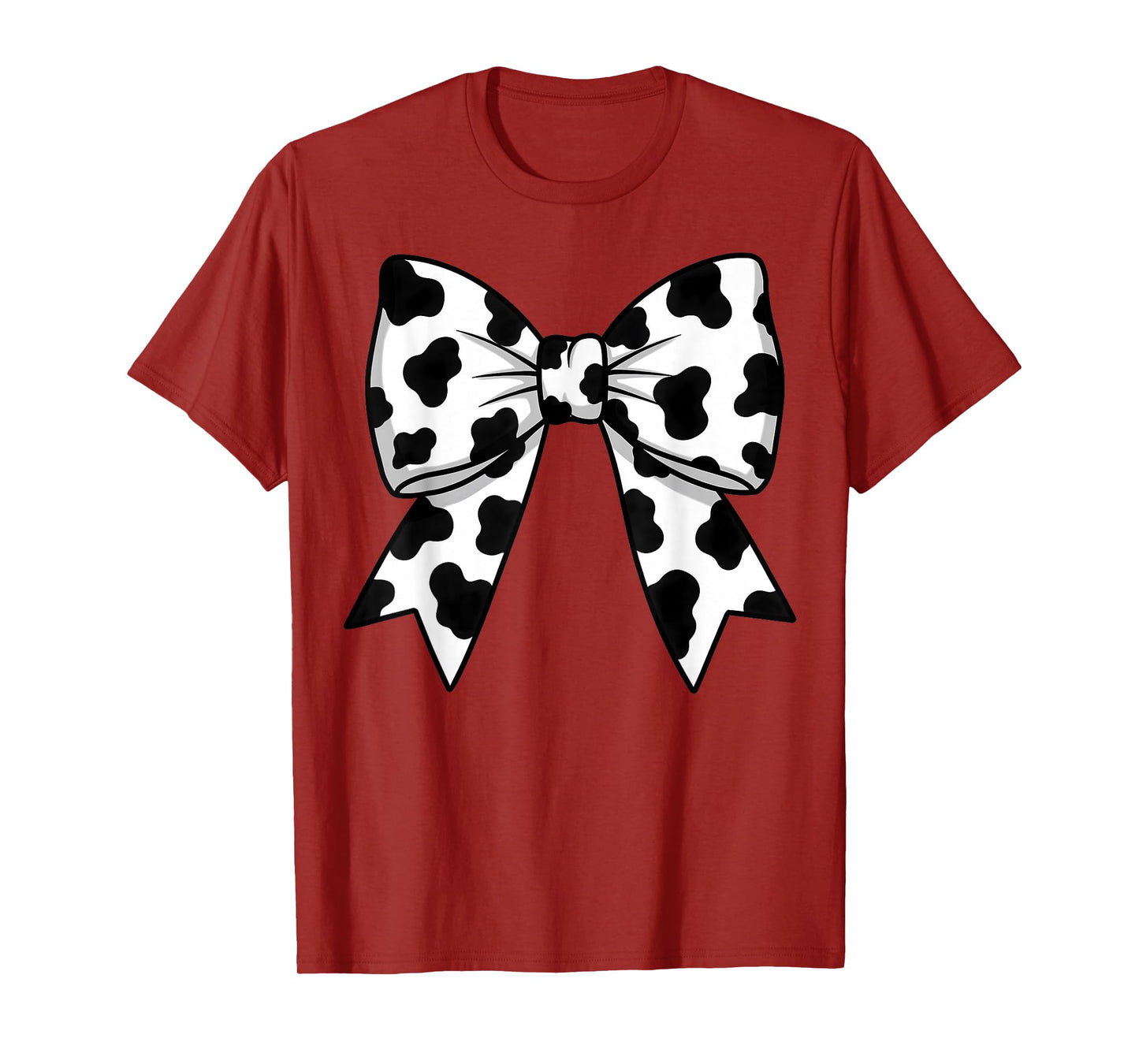 Cute Cowprint Coquette Bow Cow Pattern for Womens and Girls T-Shirt