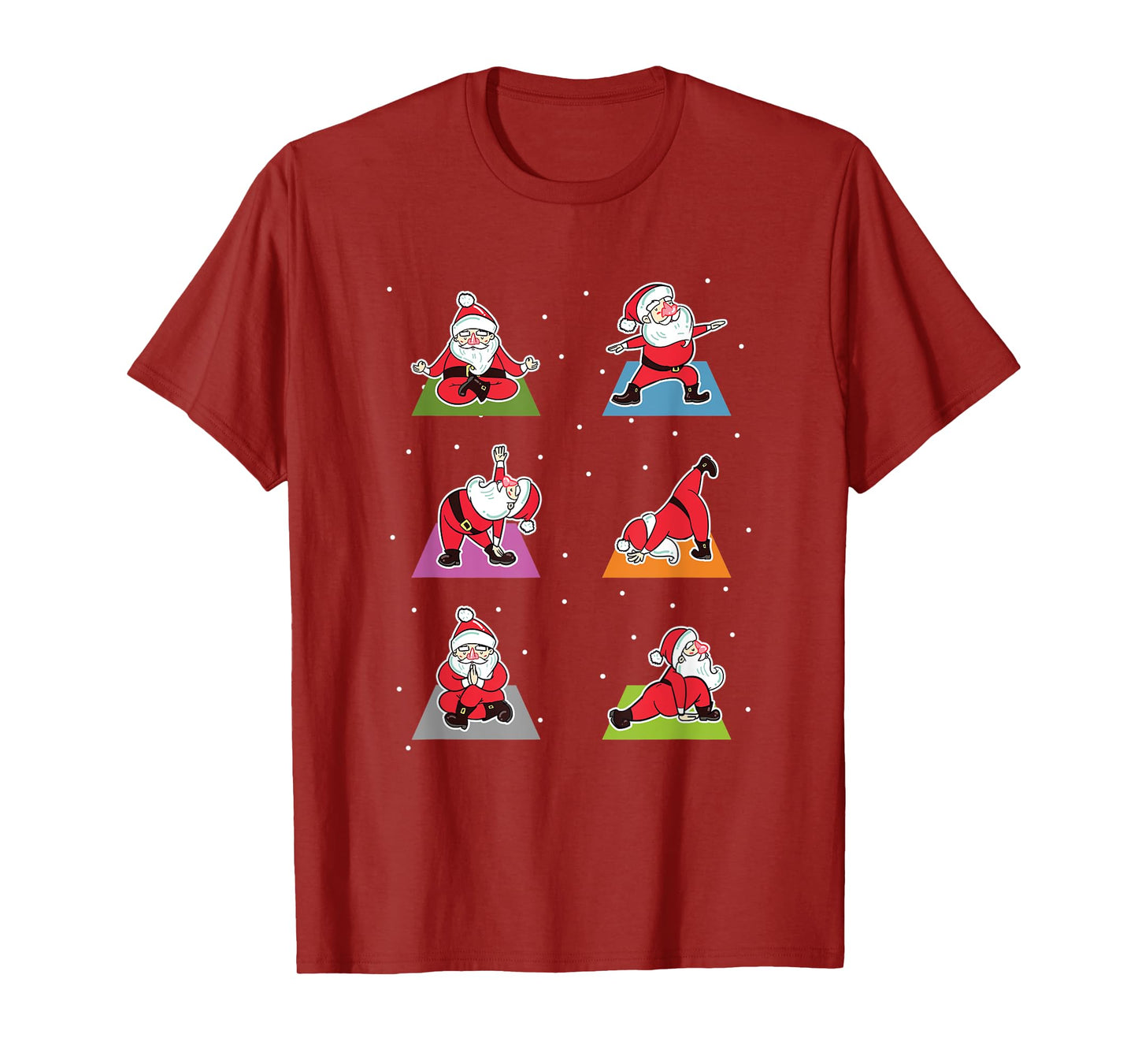 Christmas Yoga Santa Practice Yoga Xmas Meditation T-Shirt