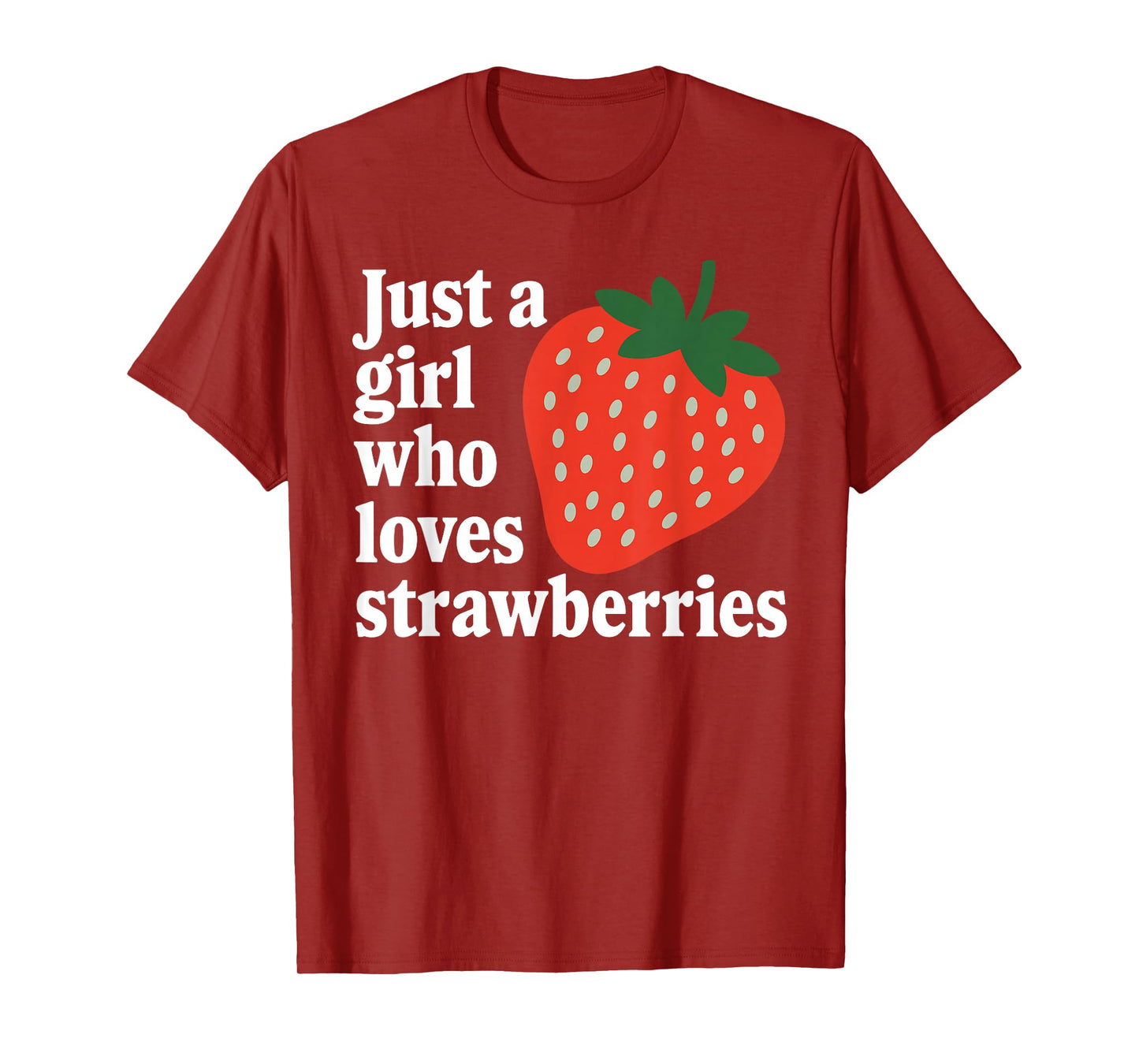 Funny Strawberry Art for Girls Women Fruit Strawberry Lover T-Shirt