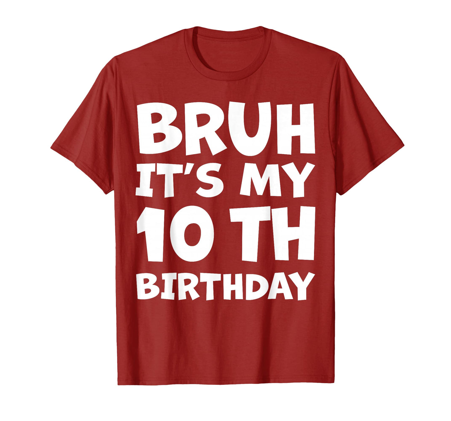10 Year Old BDay Decorations Son Boy 10yr 10th Birthday T-Shirt