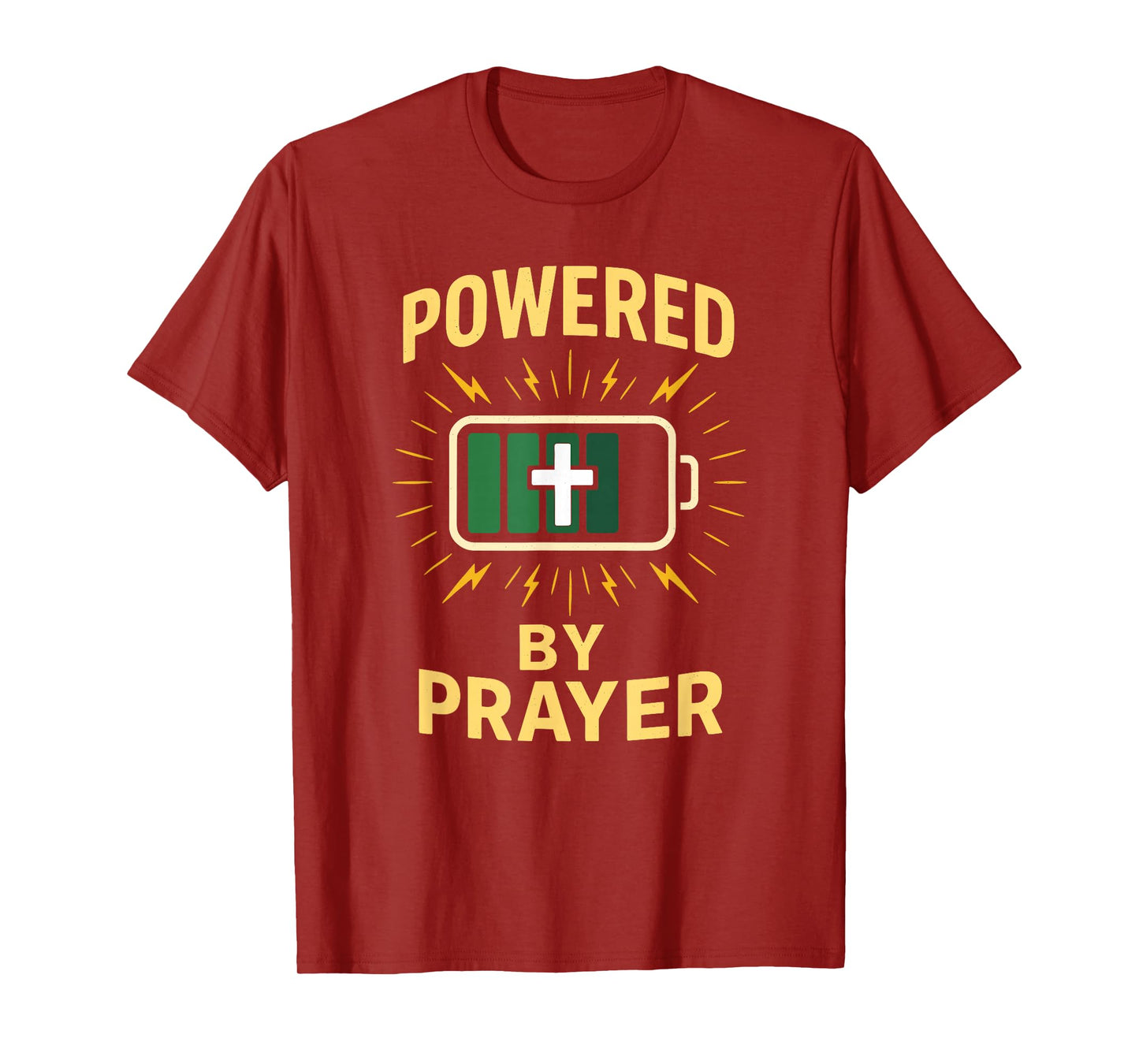 Powered by Prayer Christian Faith T-Shirt