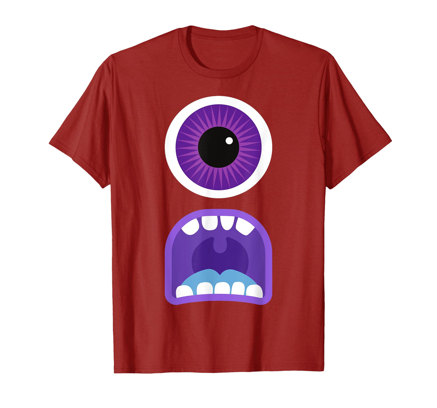 Cute Monster Face Costume Men's Women's Halloween T-Shirt