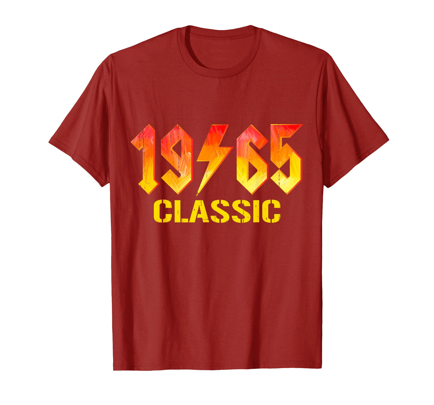 Classic 1965 Rock Birthday 60 Years Old Men 60th Birthday T-Shirt