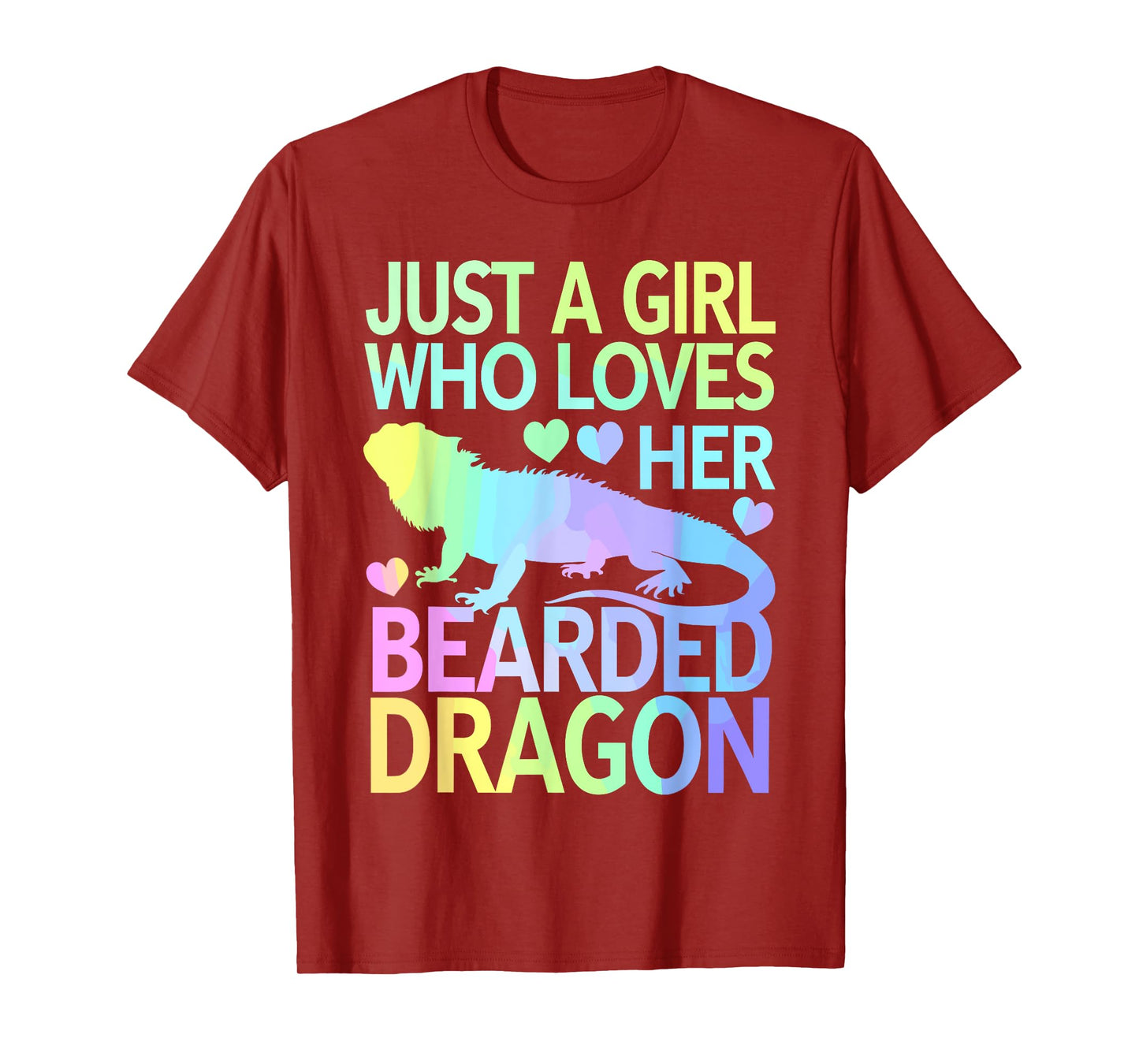 Cool Bearded Dragon Art For Women Girls Bearded Dragon Lover T-Shirt