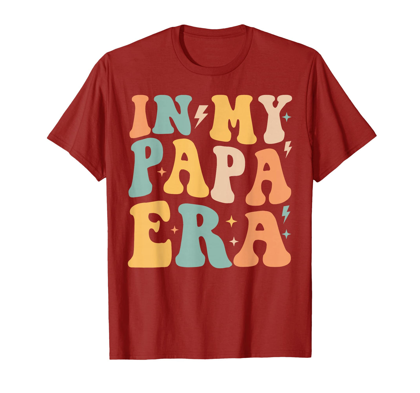 Retro Groovy In My Papa Era Father's Day T-Shirt