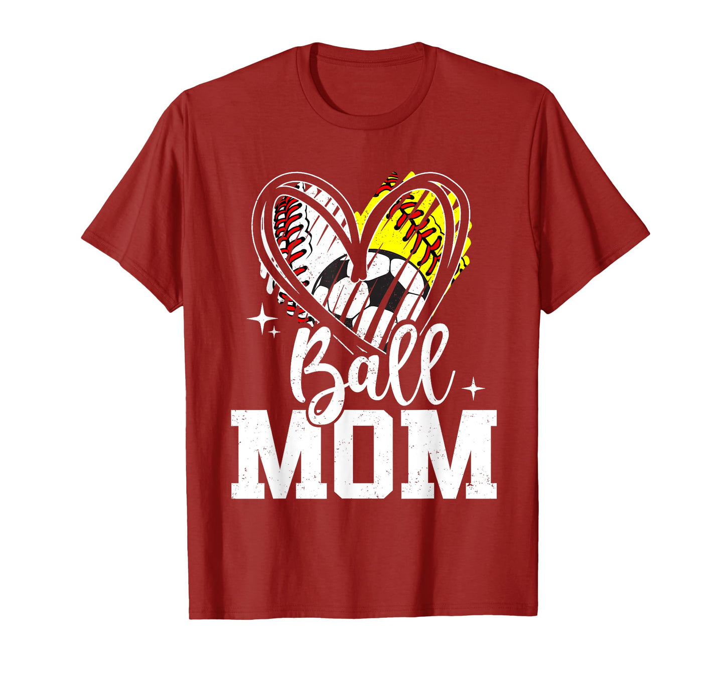 Ball Mom Baseball Softball Soccer Mom T-Shirt