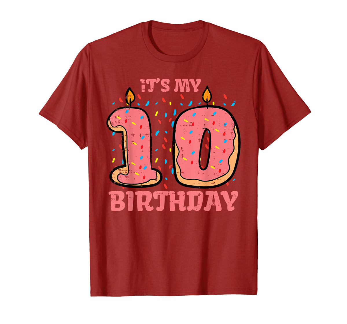 Its My 10th Birthday Cake 10 Years Old Bday Girls Boys Kids T-Shirt